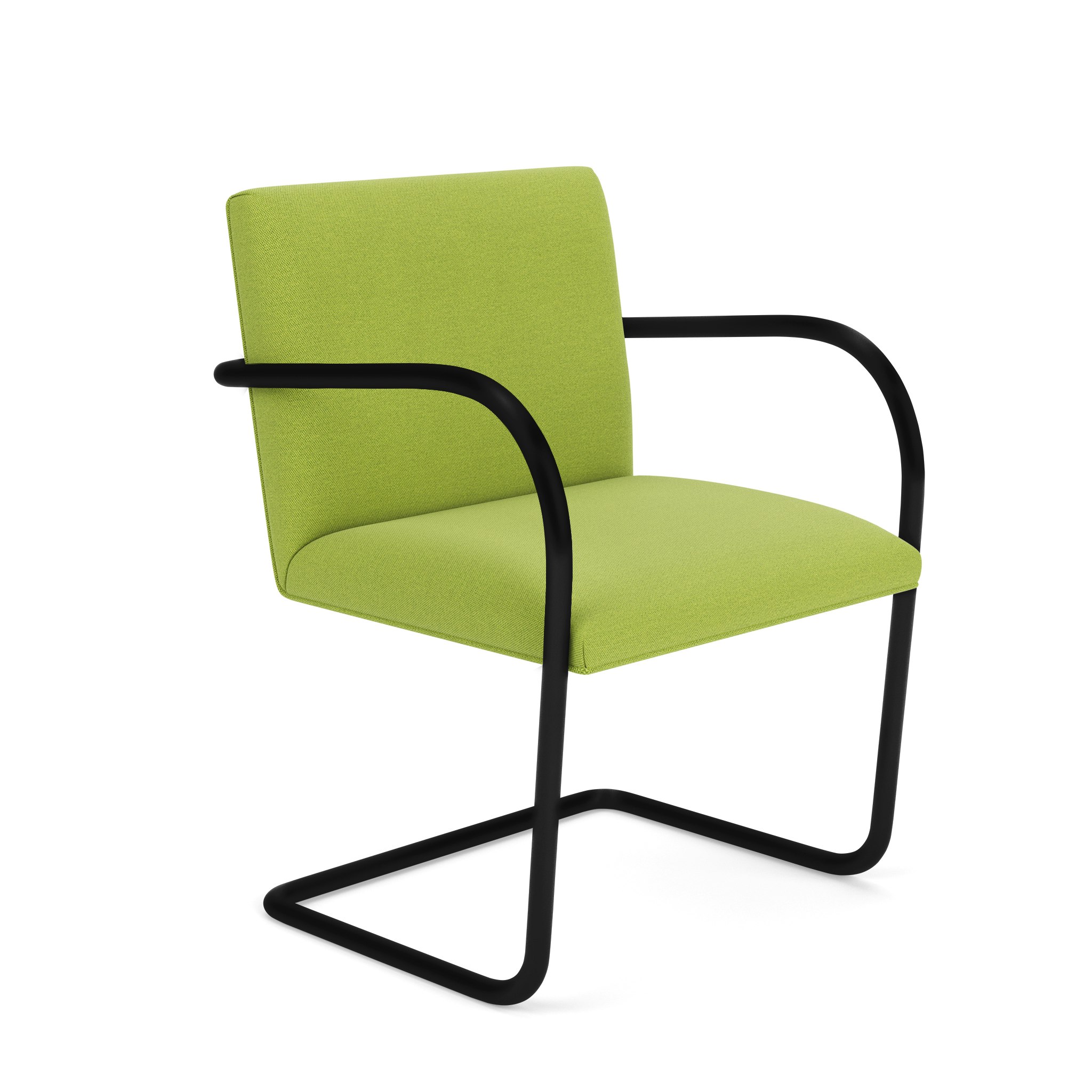 Brno Tubular Chair - Armchair, Hourglass, Spring, Black