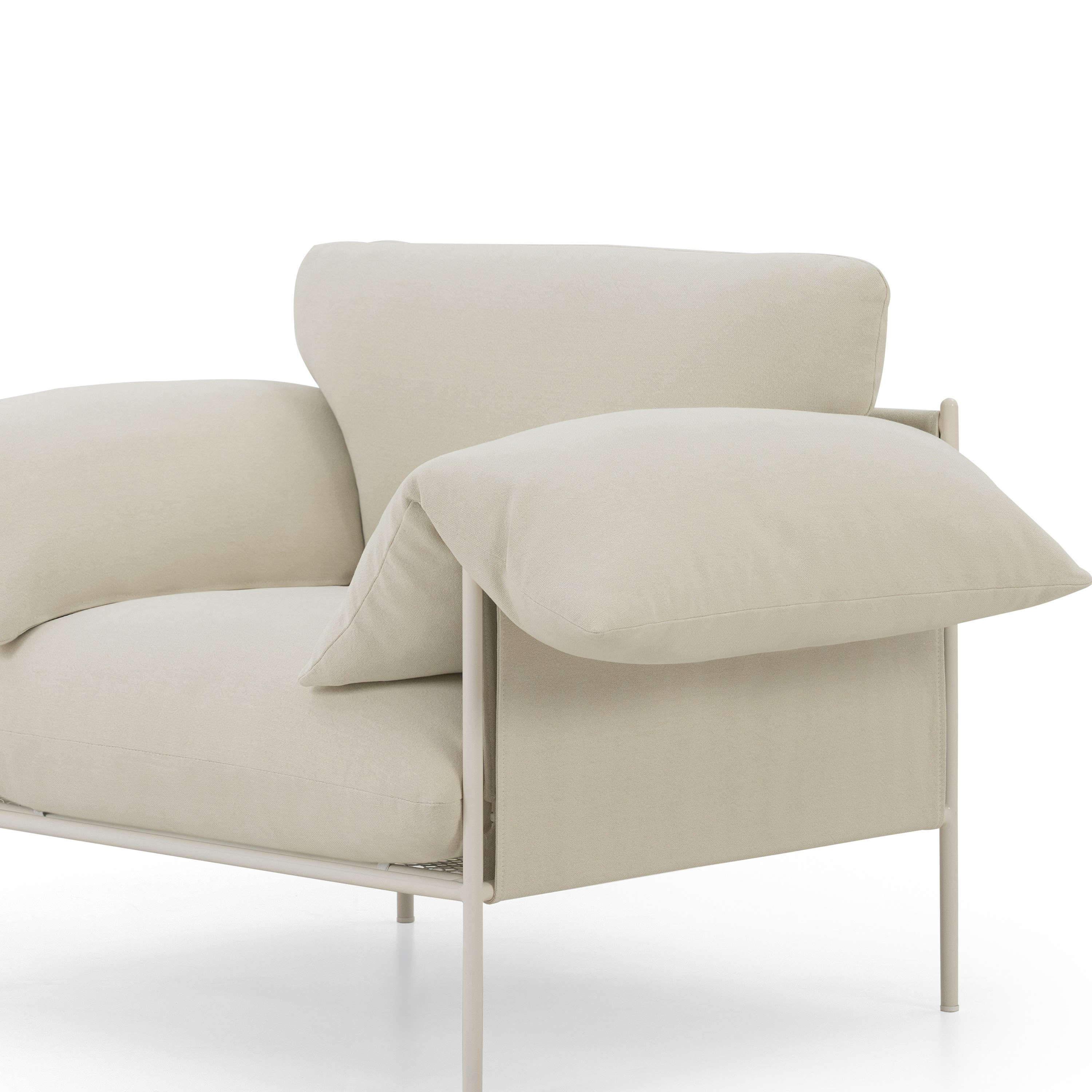 A detailed look at Alva Chair in Cabarita Natural with a Nougat Cream finish