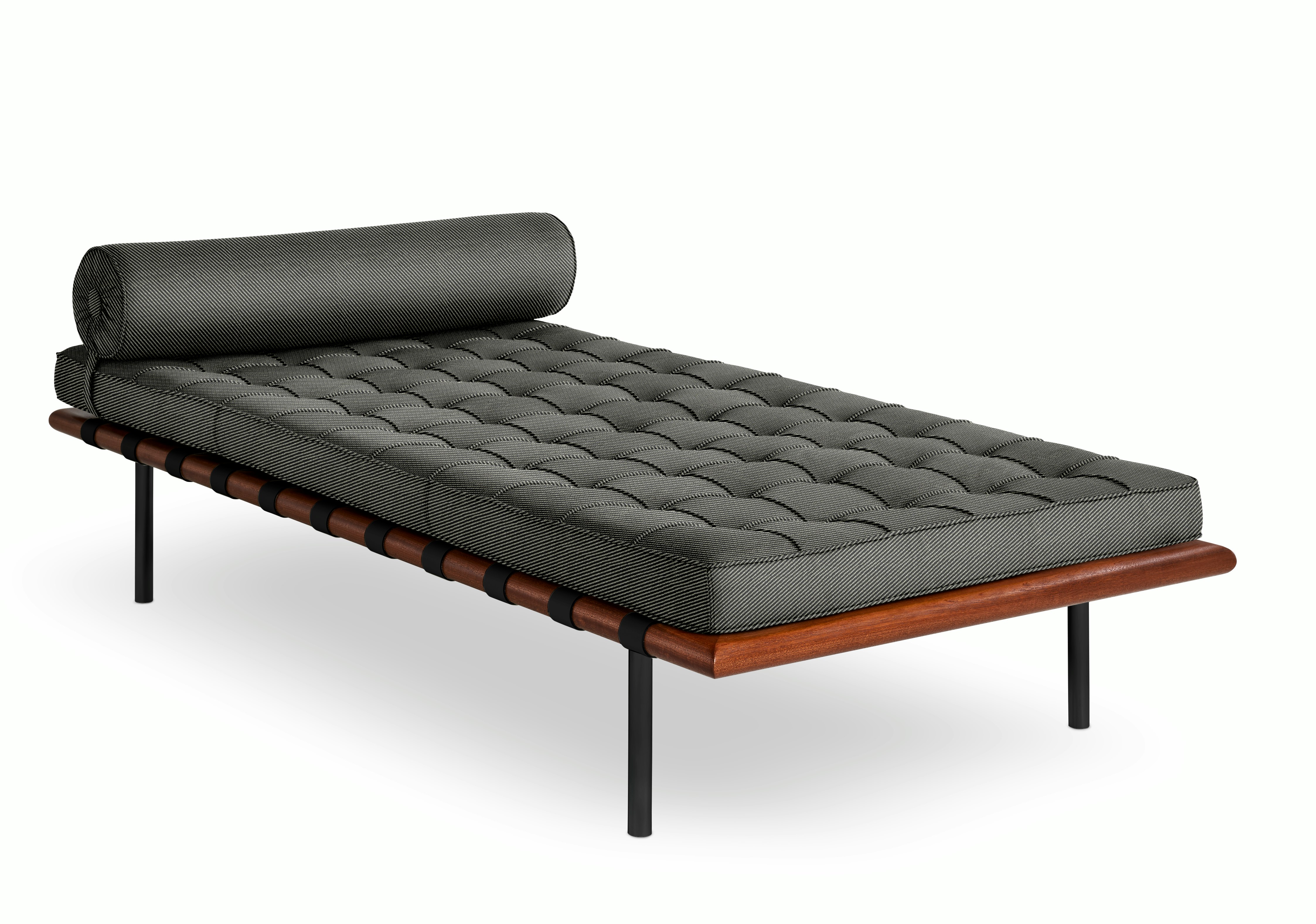 Barcelona Couch in Fancy Twill,  Nightfall,  Black