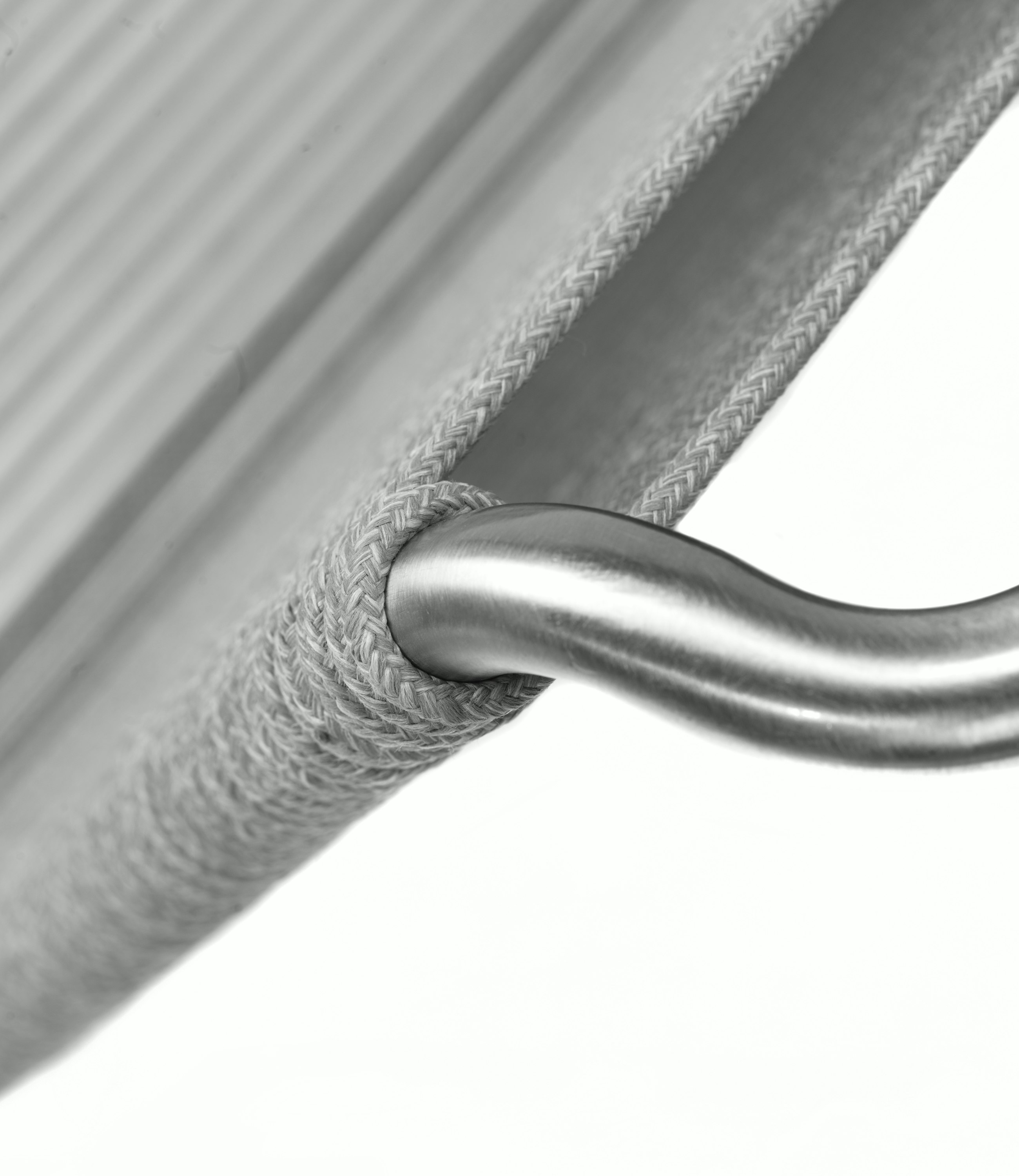 A detailed look at Teglgaard Outdoor Lounge Chair in Light Grey.