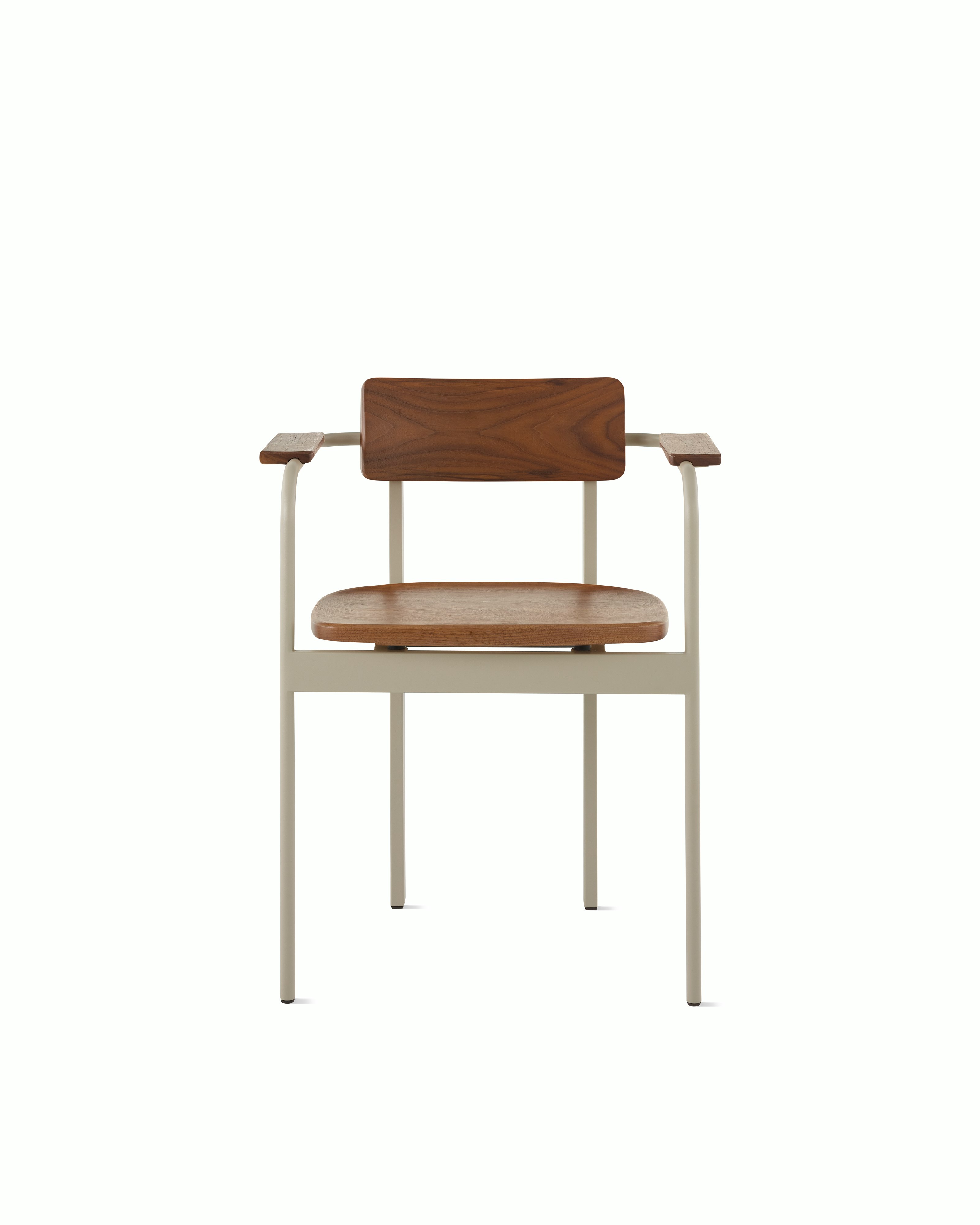 Betwixt Chair - armchair,  warm grey,  wood,  walnut