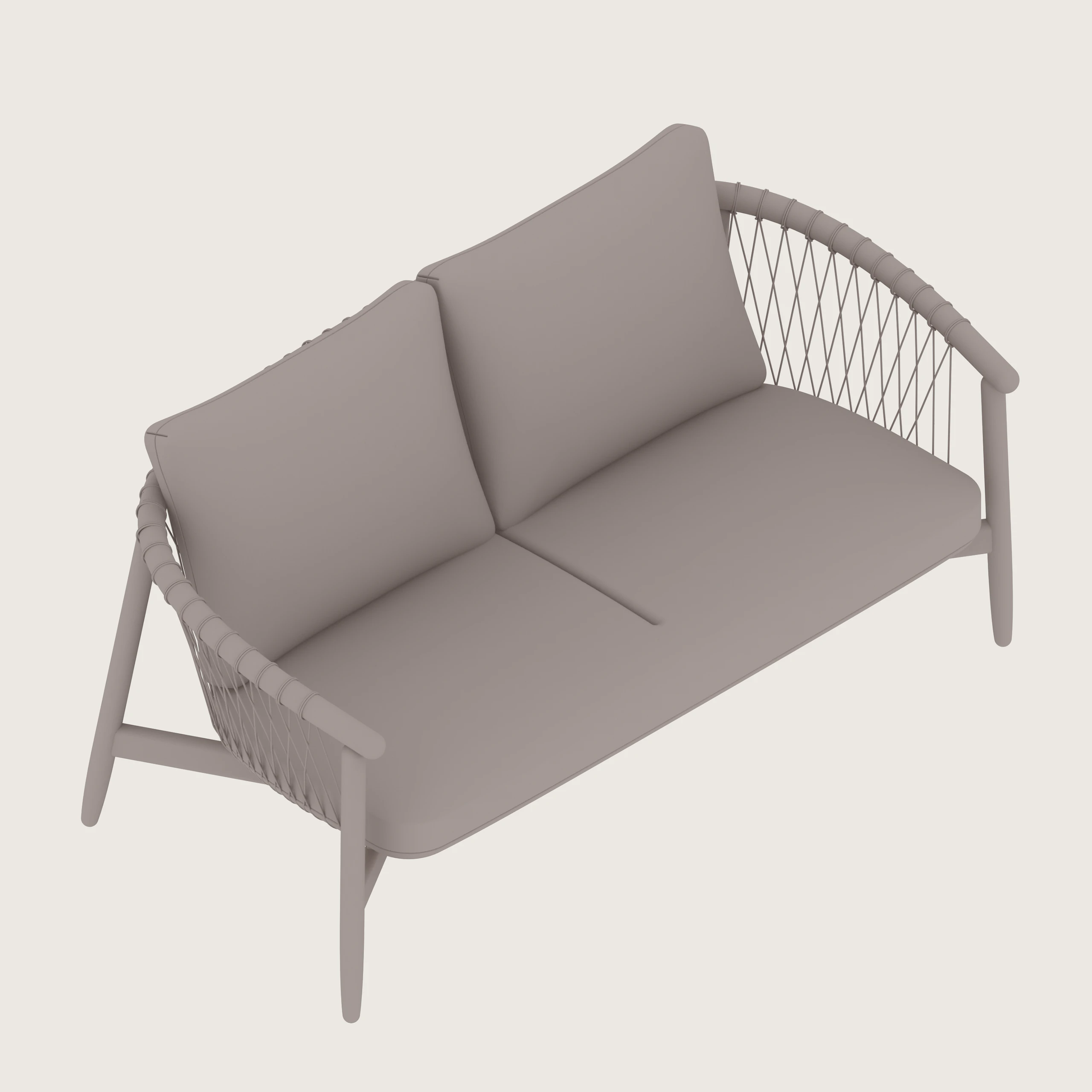 A generic rendering - Crosshatch Settee