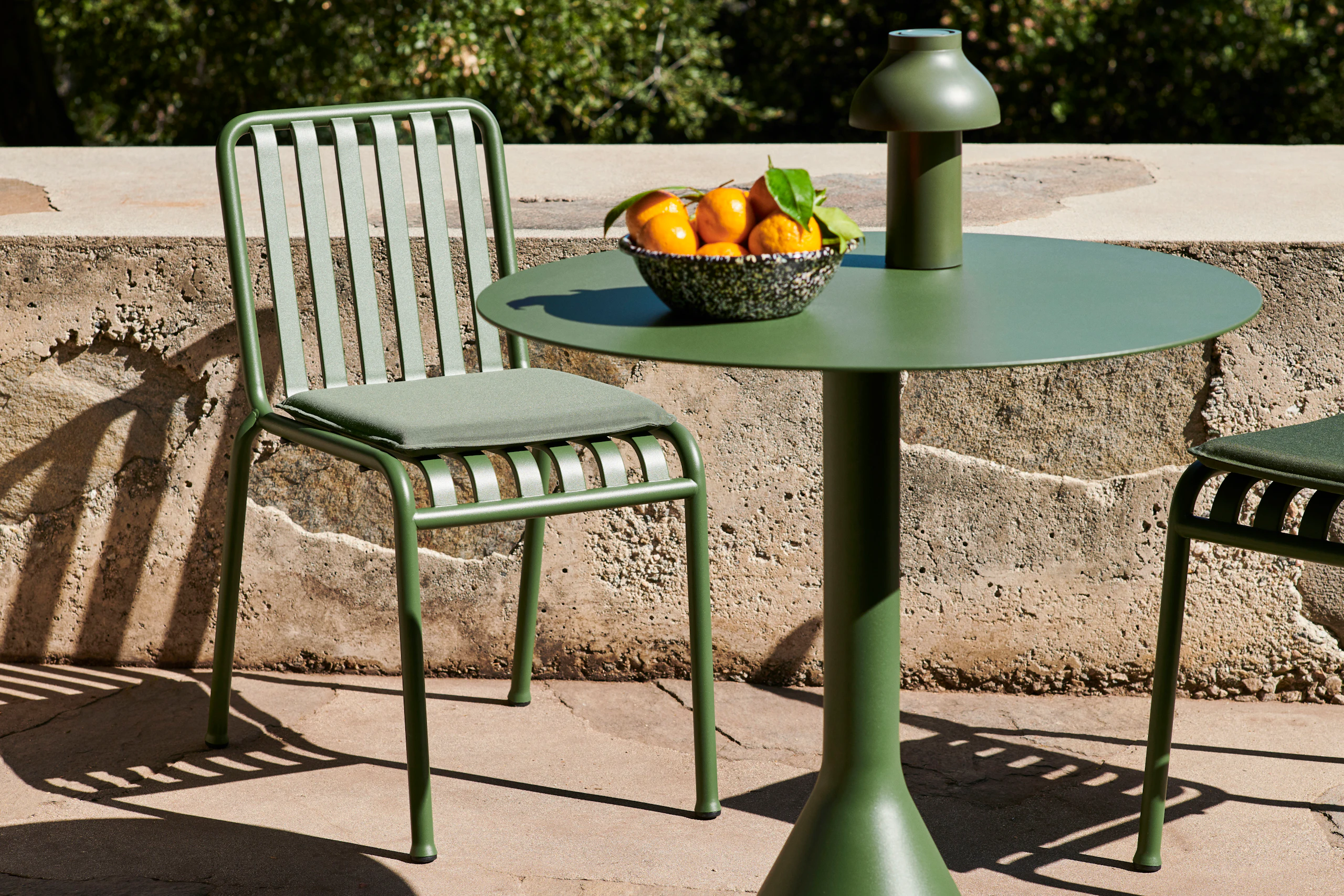 Palissade Cone Table and Pallisade Side Chair