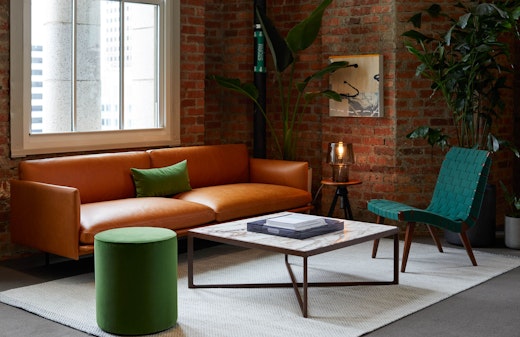 risom lounge chair krusin coffee table marble rockwell unscripted ottoman muuto outline sofa cosy table lamp san francisco showroom