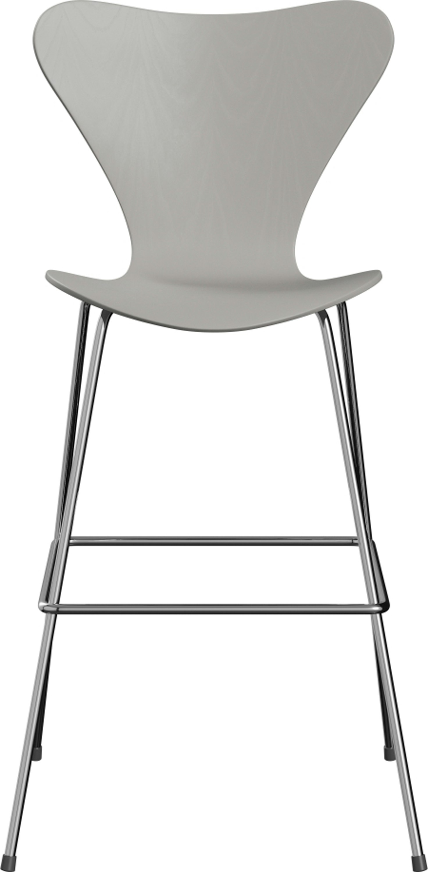 Series 7 Barstool - Colored Ash, Nine Grey, Chromed Steel