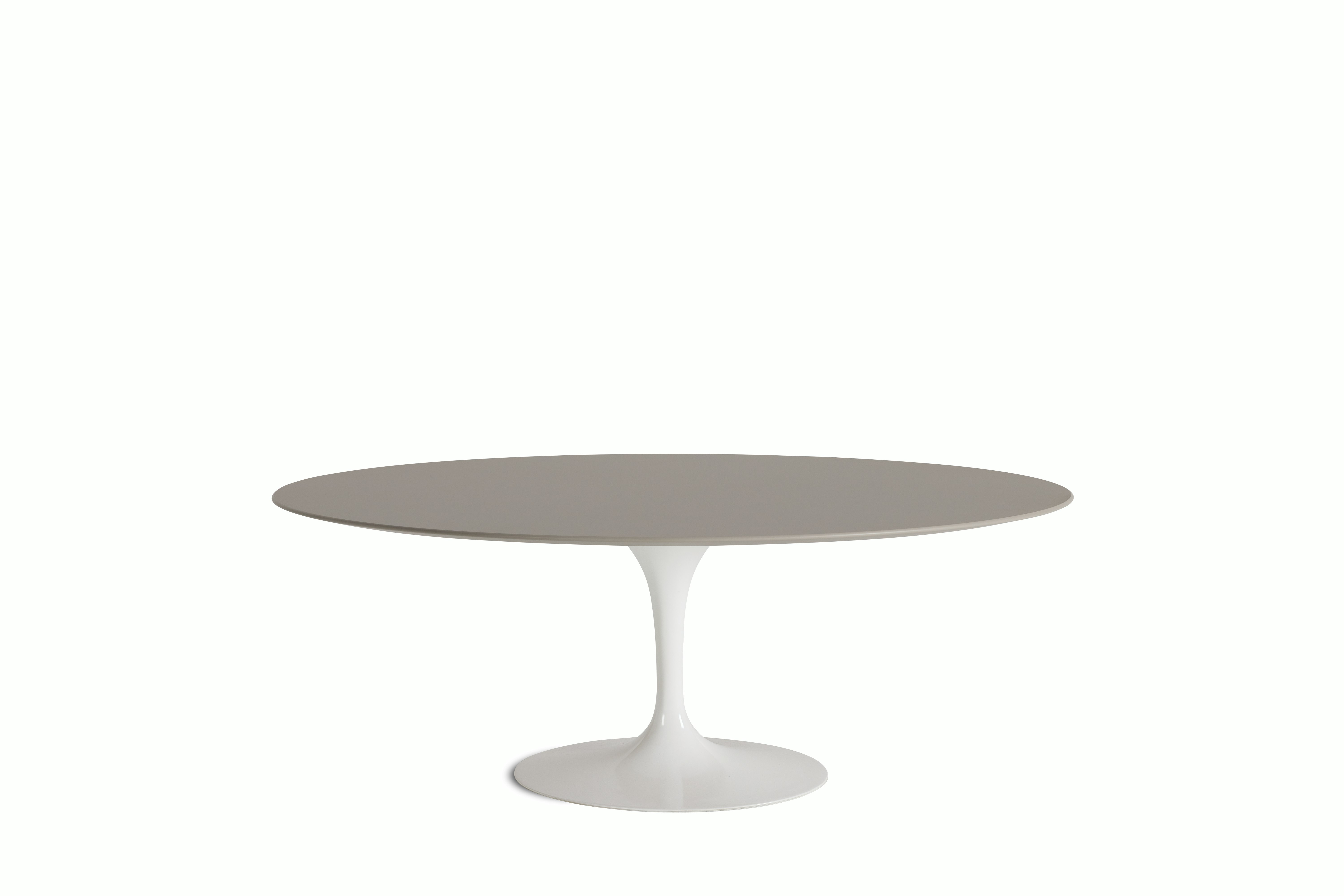 Saarinen Dining Table - Oval, 78 Inch, Laminate, Modern Clay, White Base