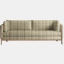 Emmy 80 Sofa - Stepped Plaid,   Trail,   Oak Base