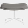 Striad Ottoman in 4-Star Base White Prone Leather,  Script