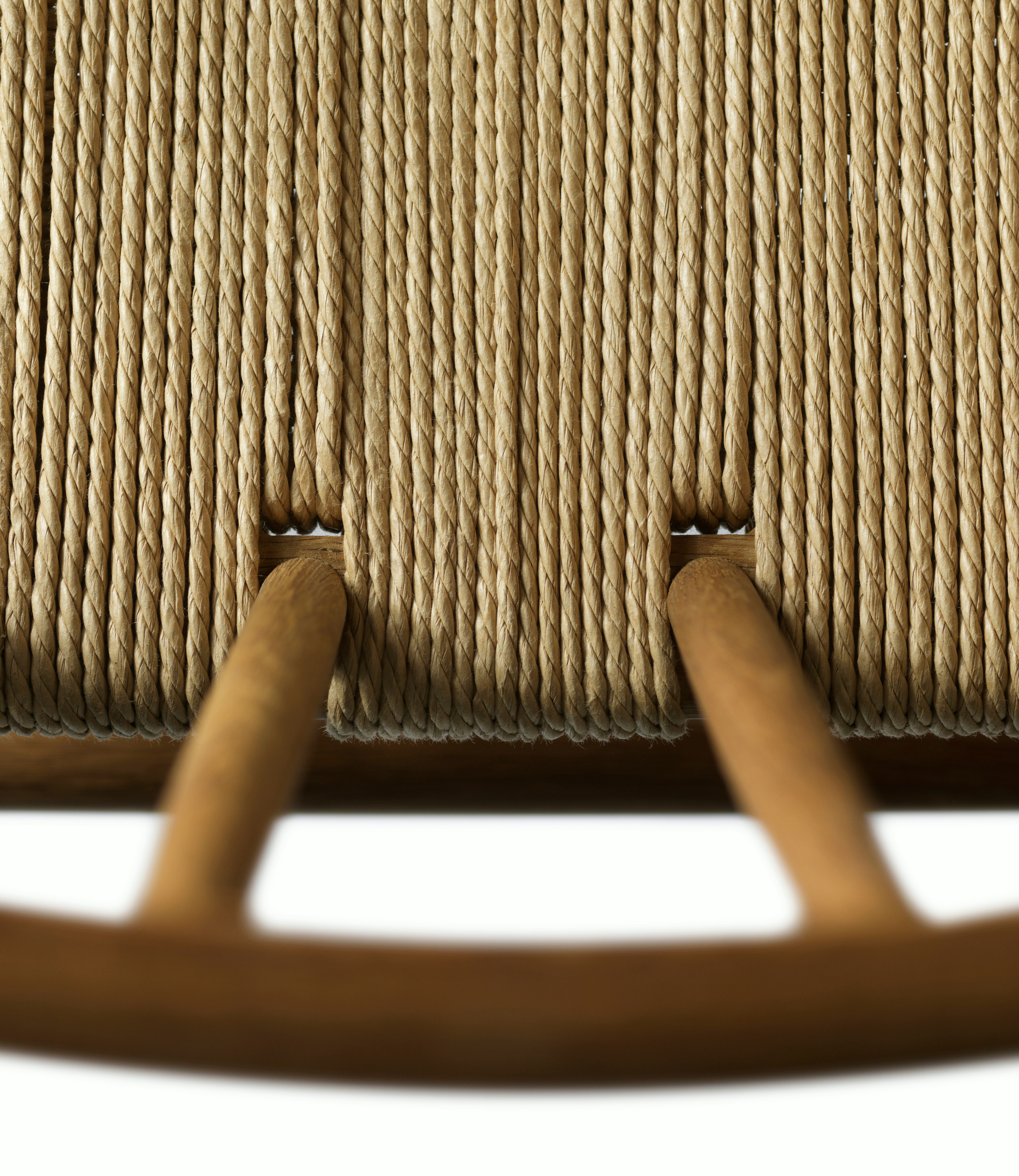 A detailed look at a J80 Side Chair in Smoked Oak.