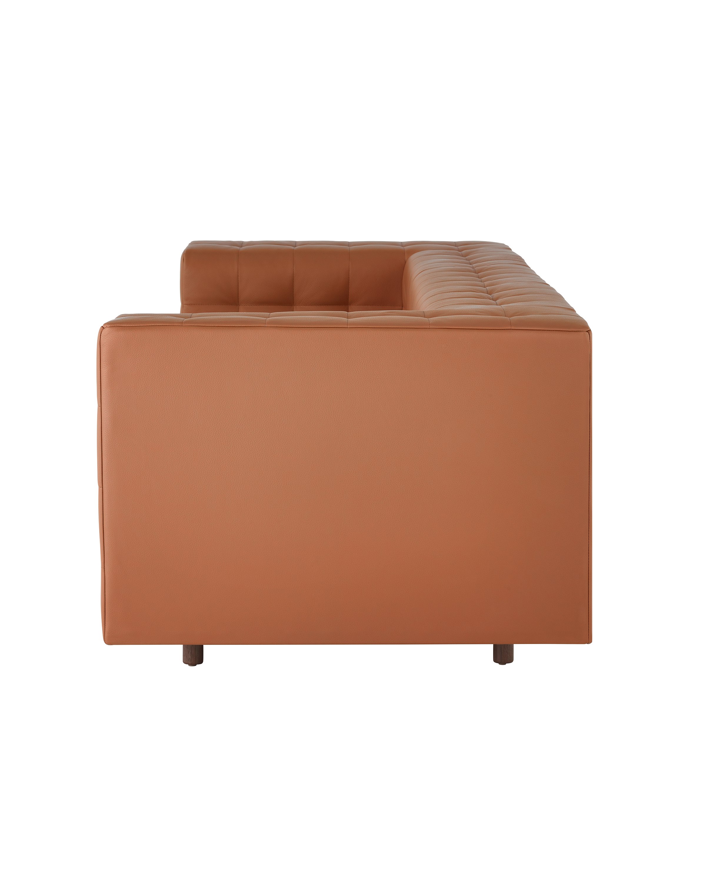 A Rapport three-seat sofa upholstered in leather.