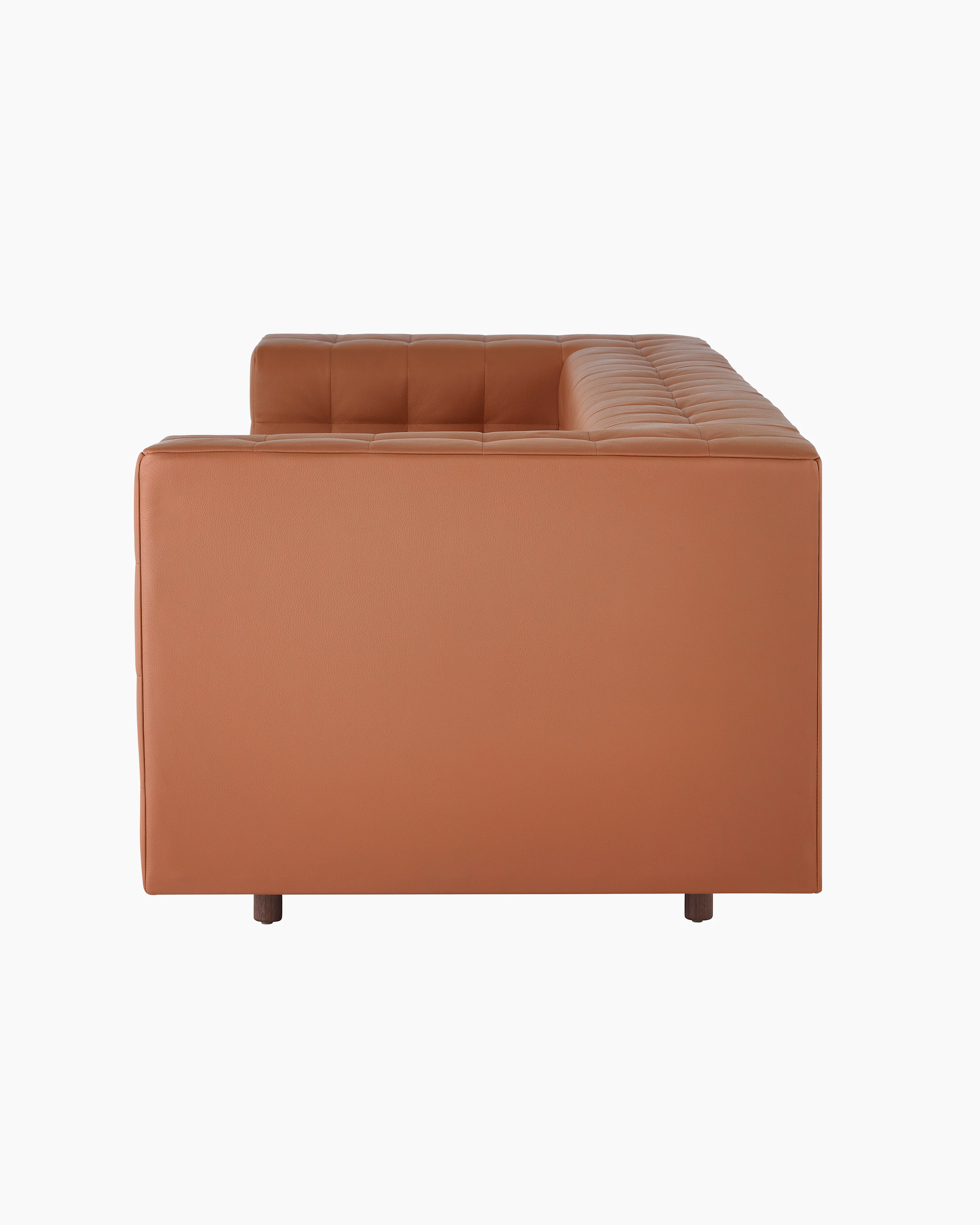 A Rapport three-seat sofa upholstered in leather.