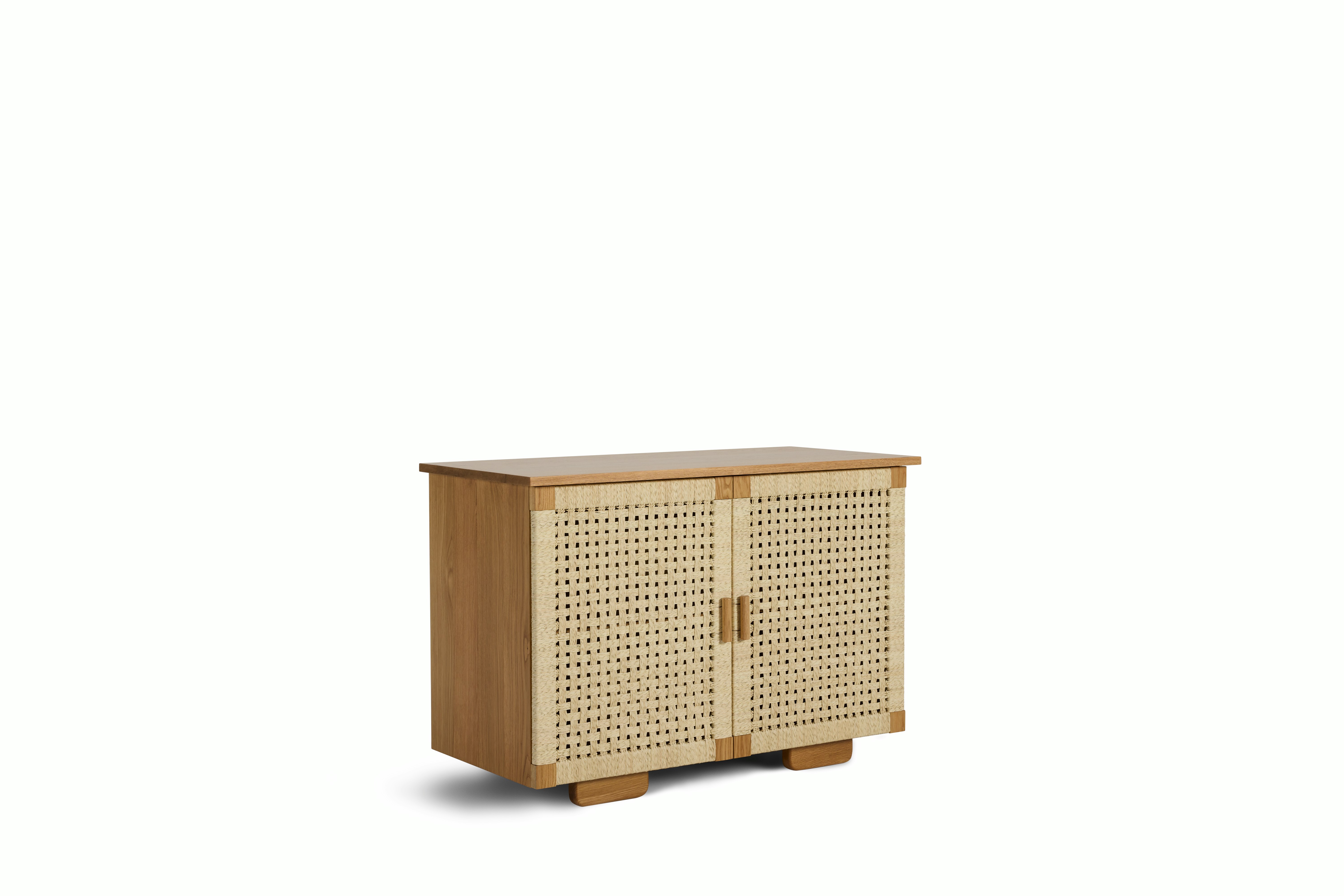 Woven Credenza - 2-door,  oak