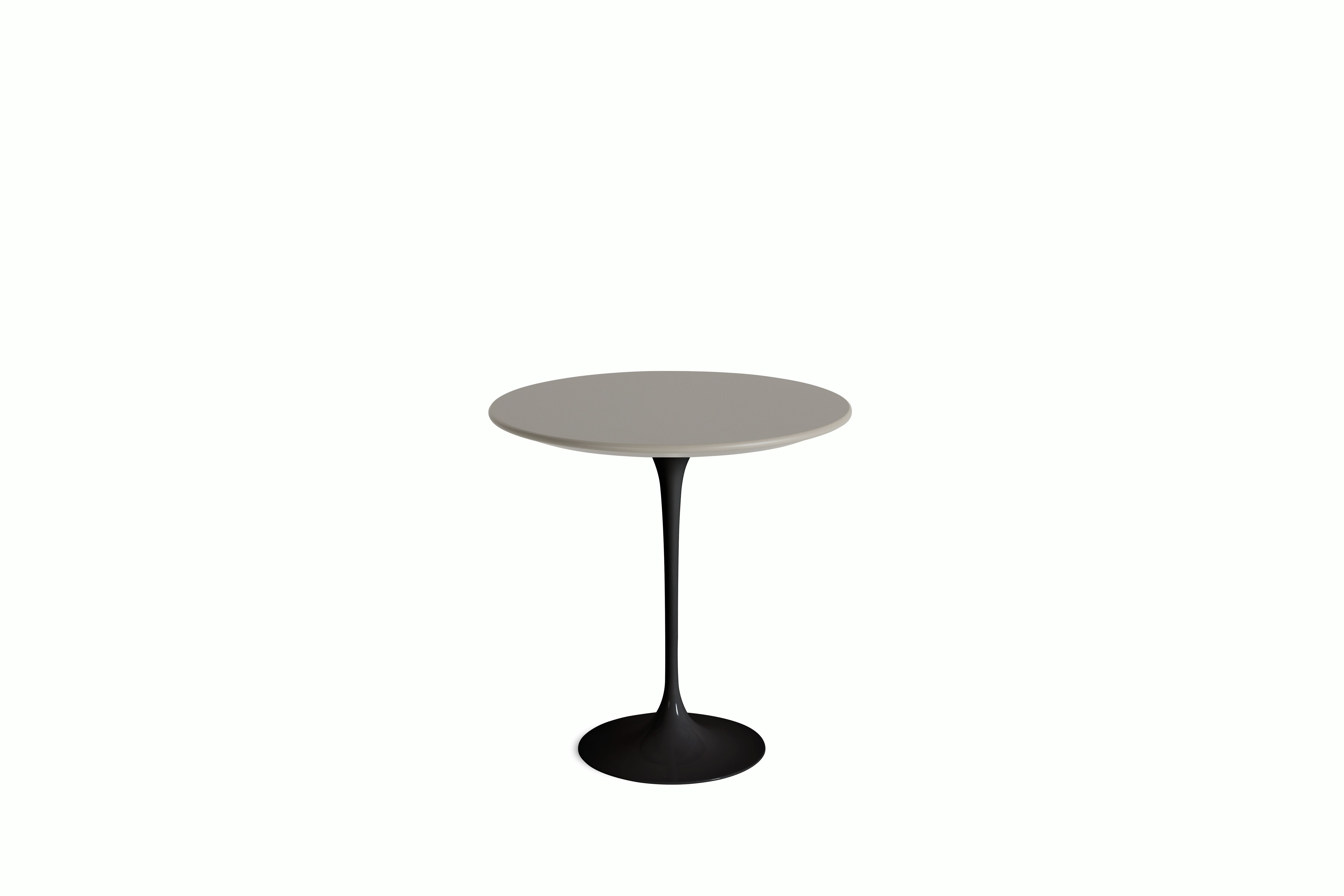 Saarinen Side Table - 20 Inch, Round, Modern Clay Laminate, Black Base