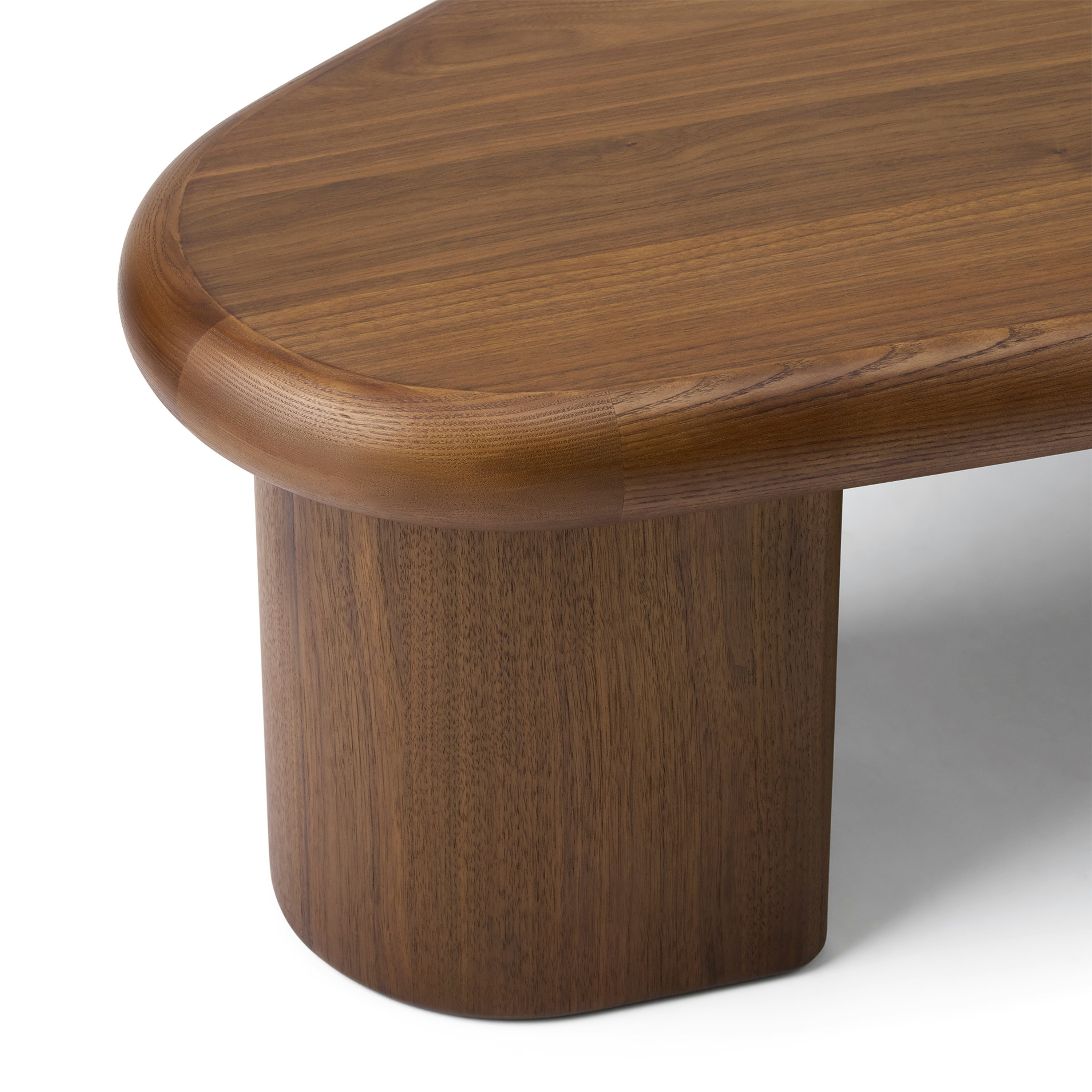 A detailed look at Interlude Coffee Table in Walnut Stain.