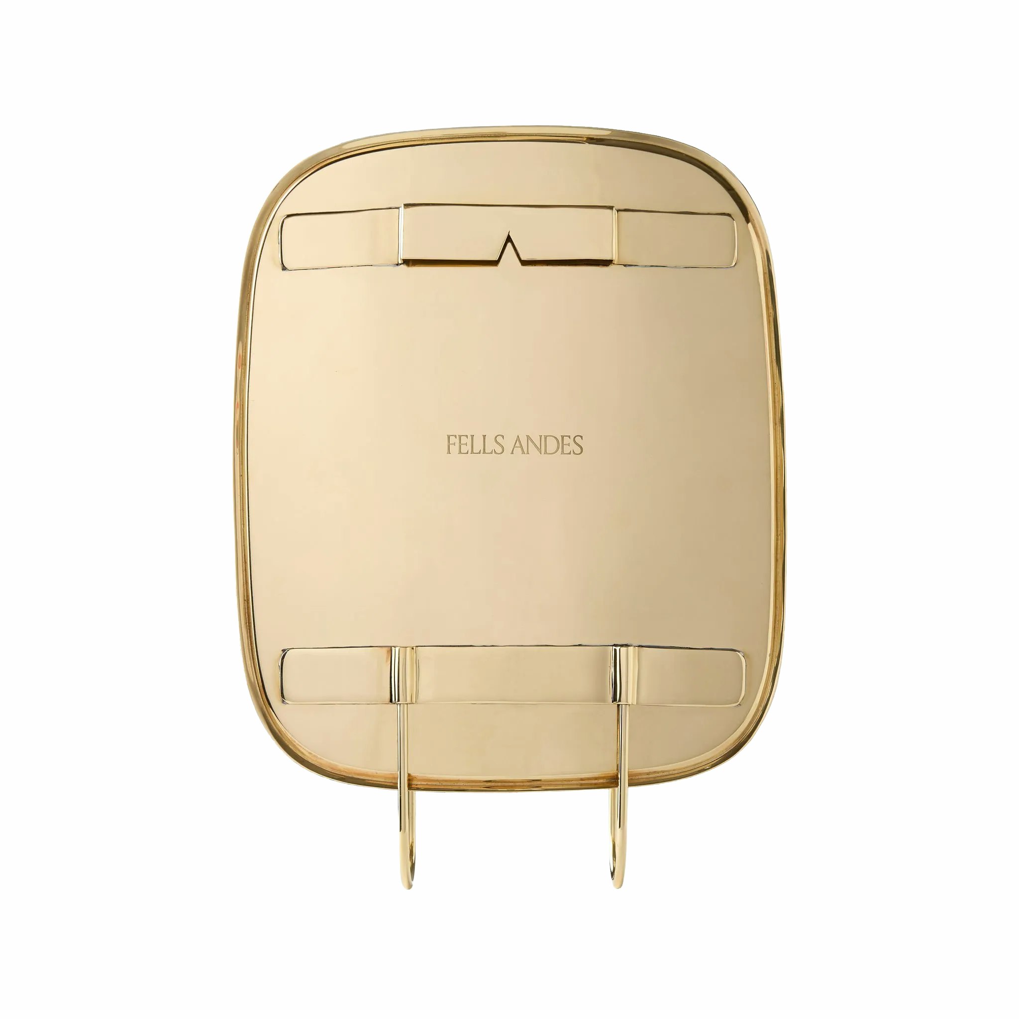 A Uma Brass Wall Sconce Candleholder in Brass viewed from behind.