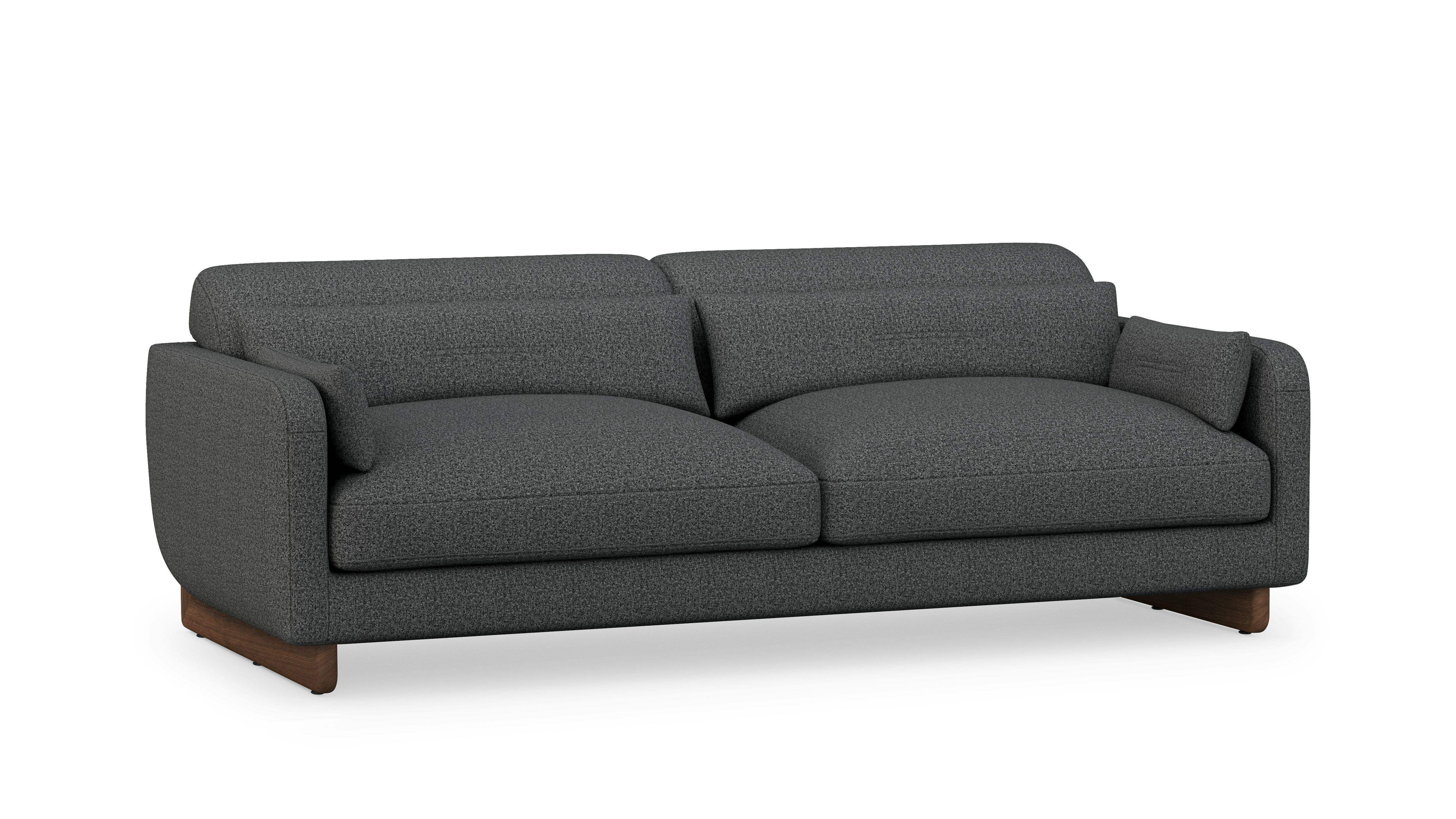 Contra Sofa - 84 Inch, Beck, Molecule, Walnut