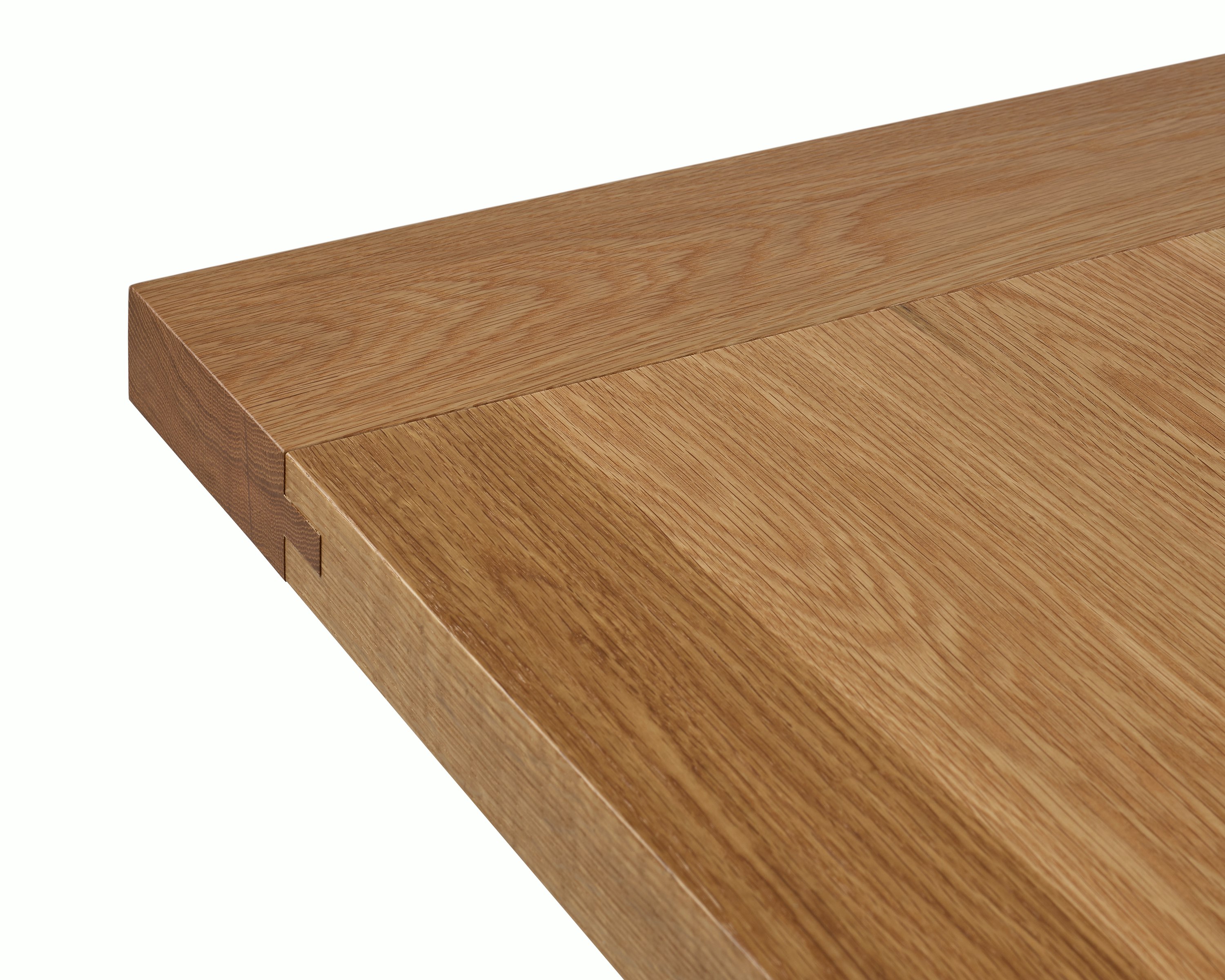 Land Table, Oak, Detail of top