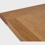 Land Table, Oak, Detail of top