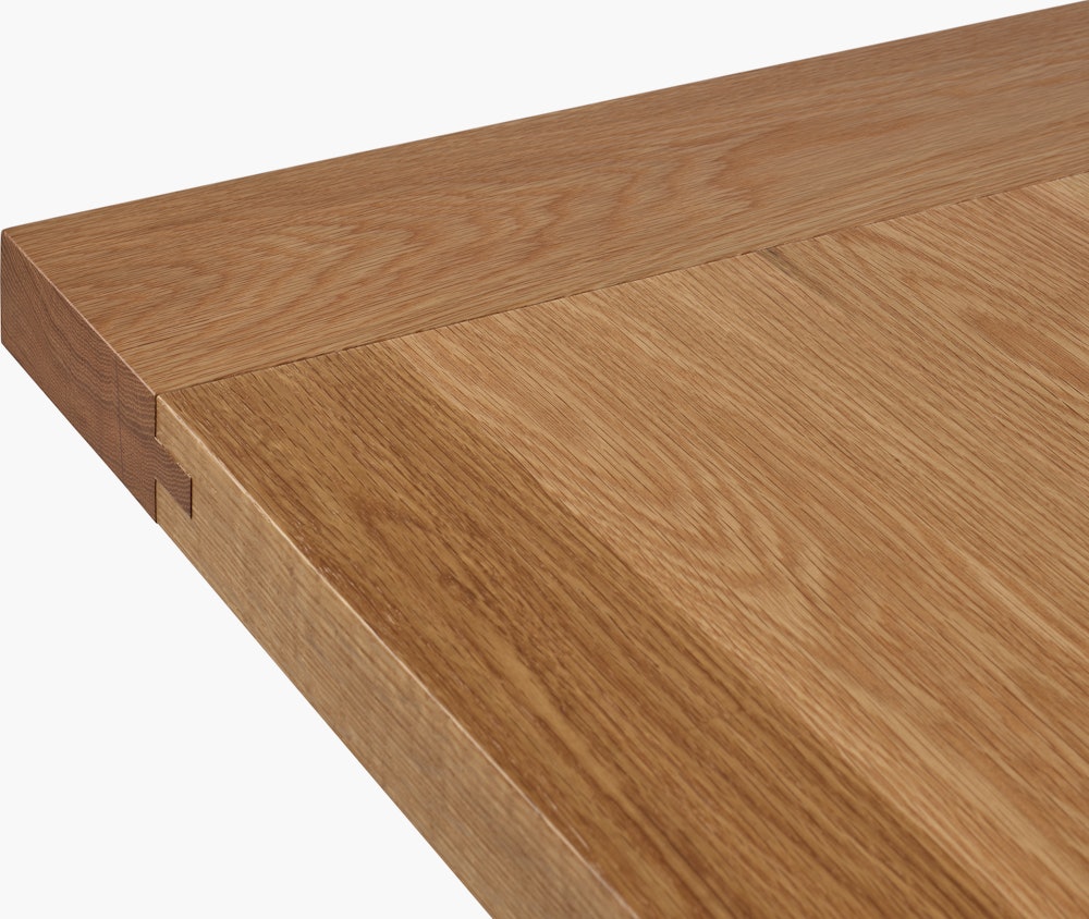 Land Table, Oak, Detail of top