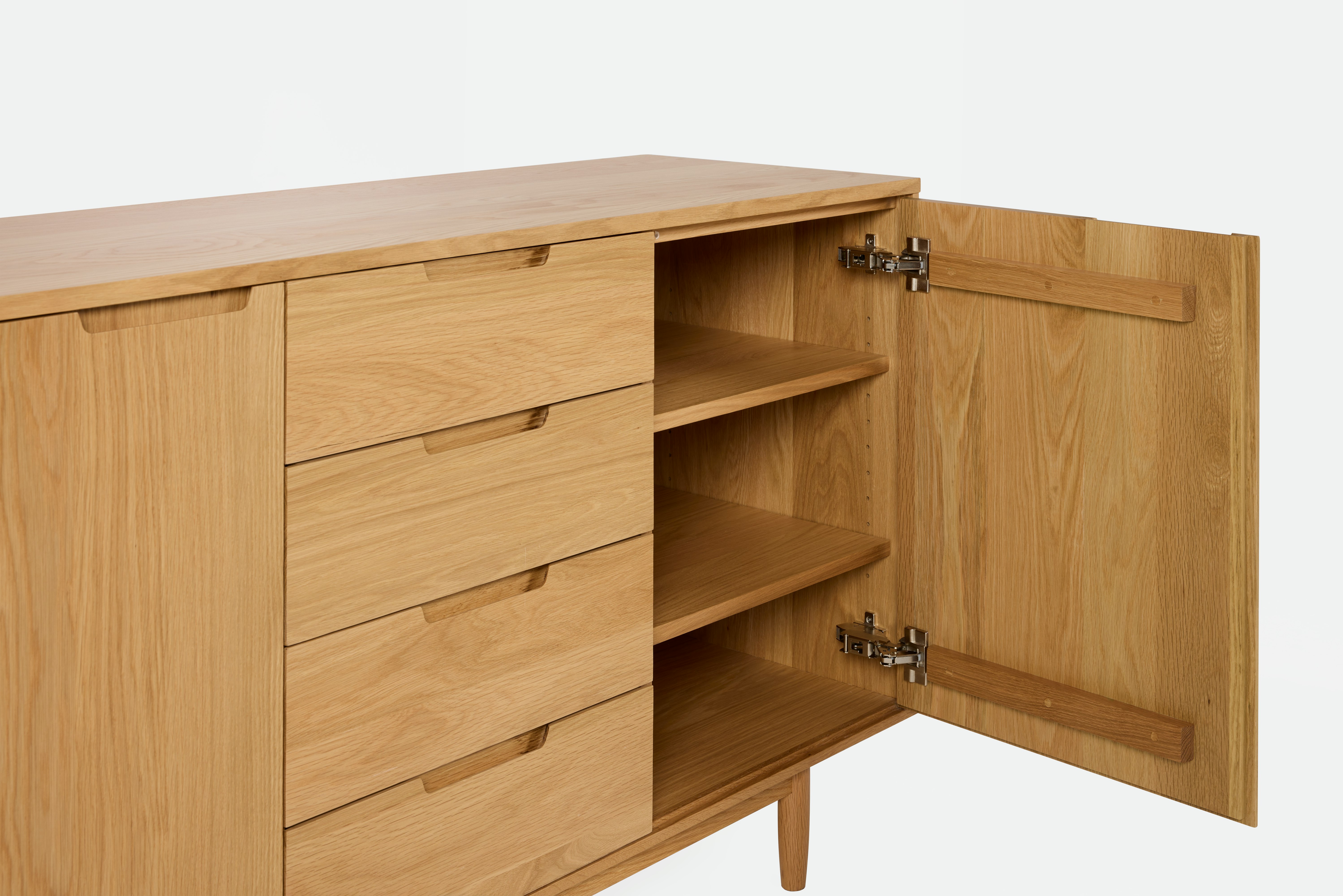 Raleigh Credenza - 58", Oak