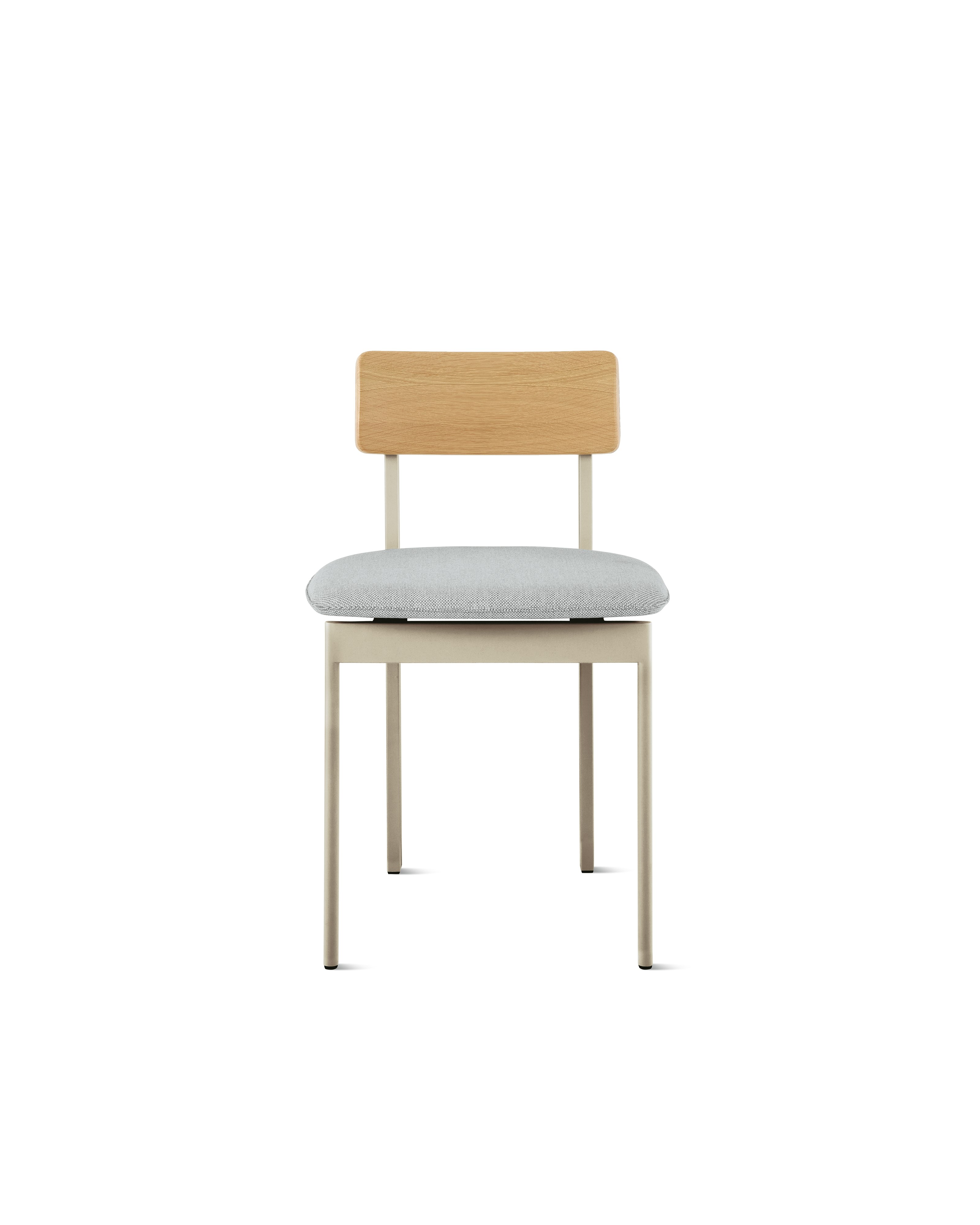Betwixt Mixed Materials Chair - side chair,  warm grey,  oak,  surf