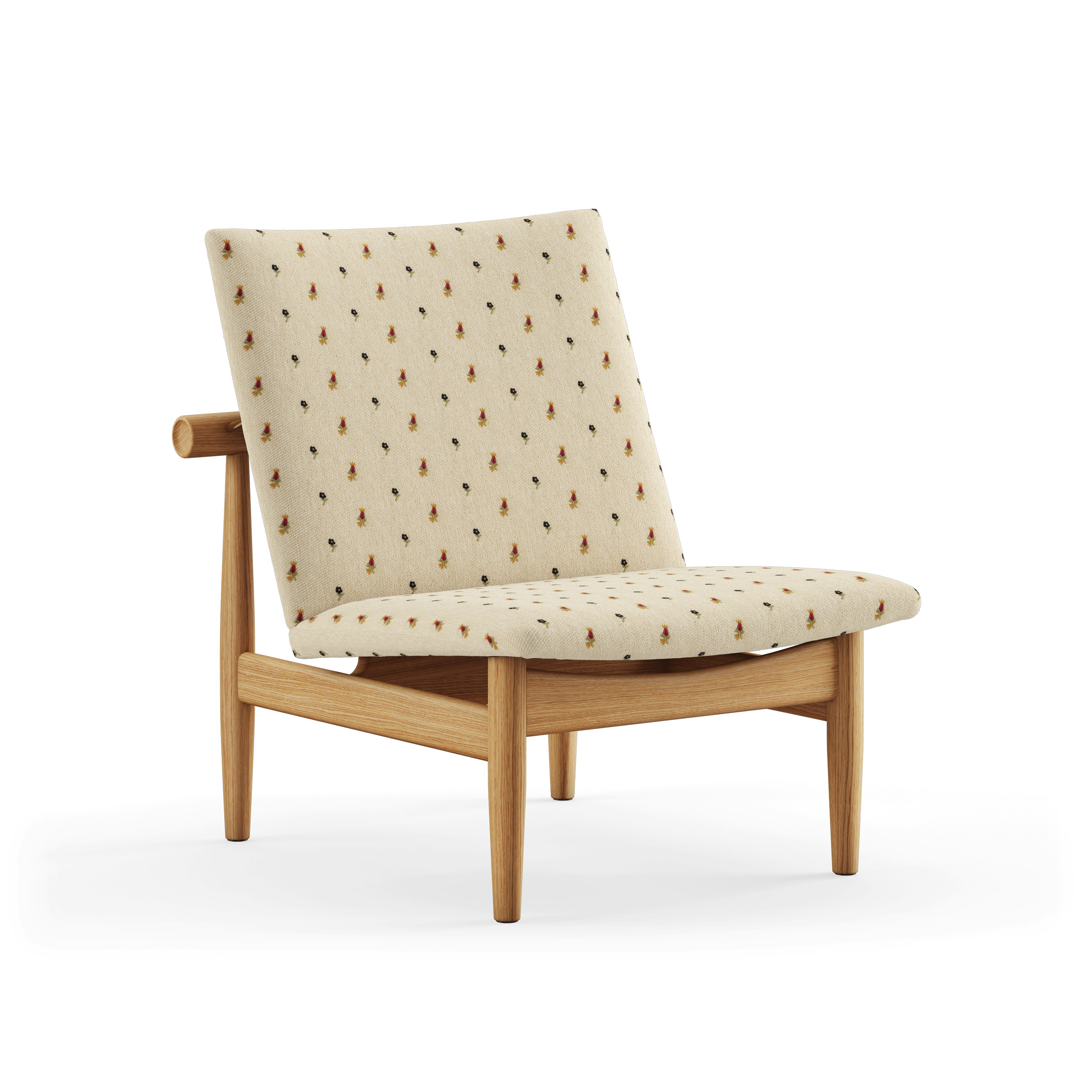 A Japan Chair in Dark viewed from an angle.