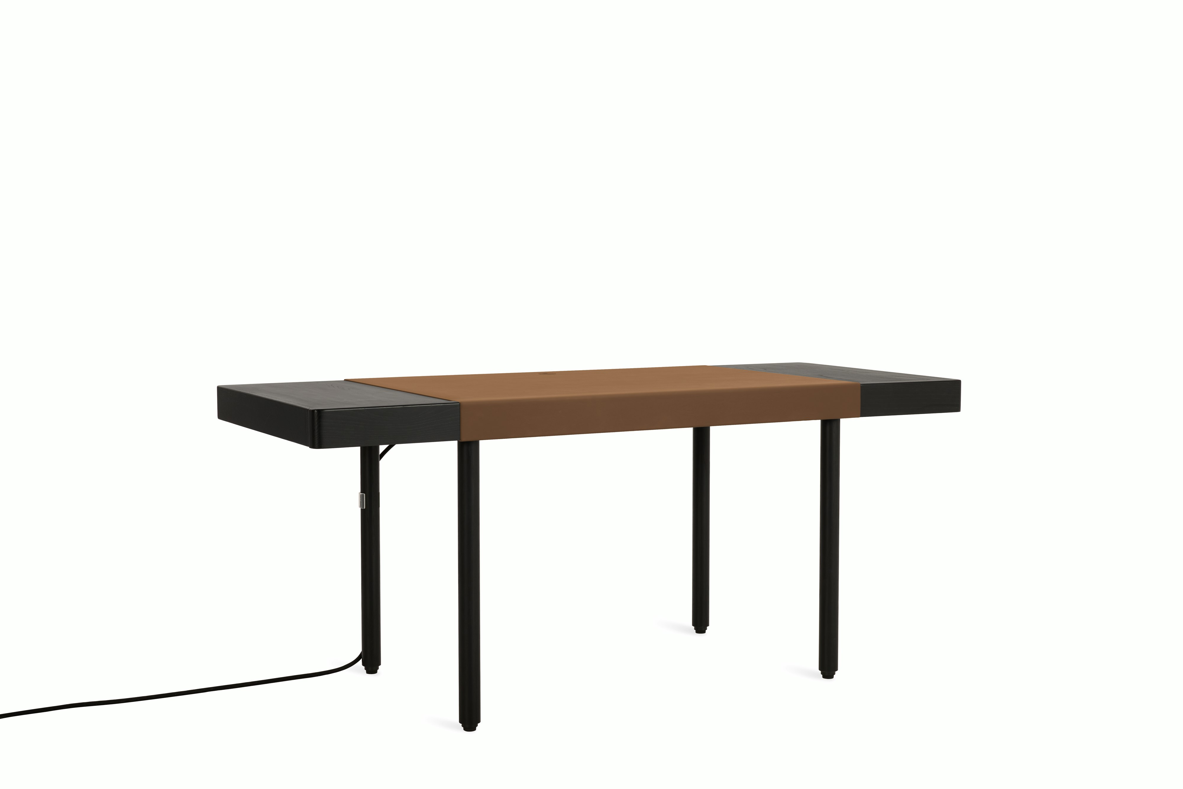 Leatherwrap Sit-to-Stand Desk