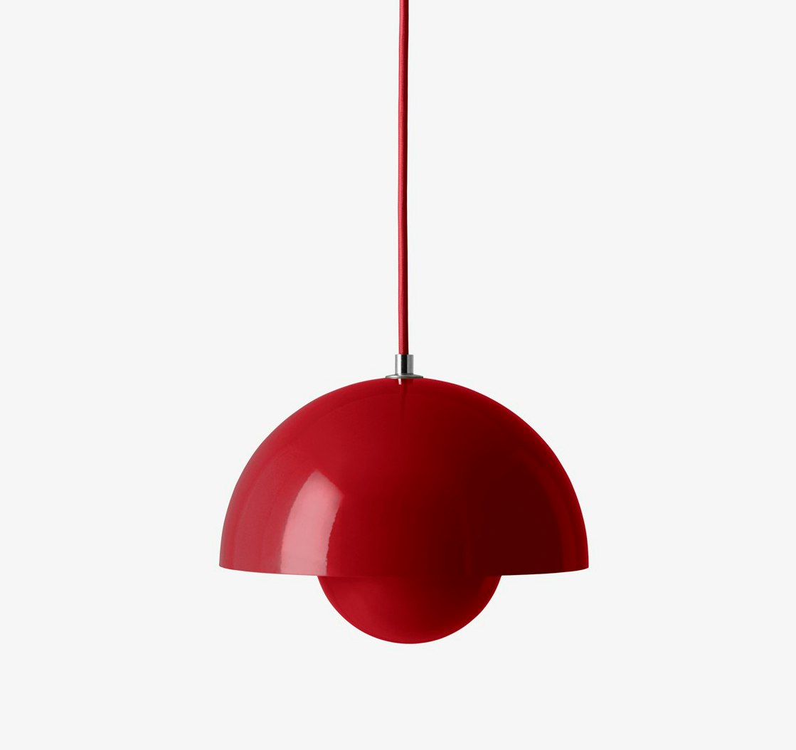 VP1 Flowerpot Pendant - Vermillion Red