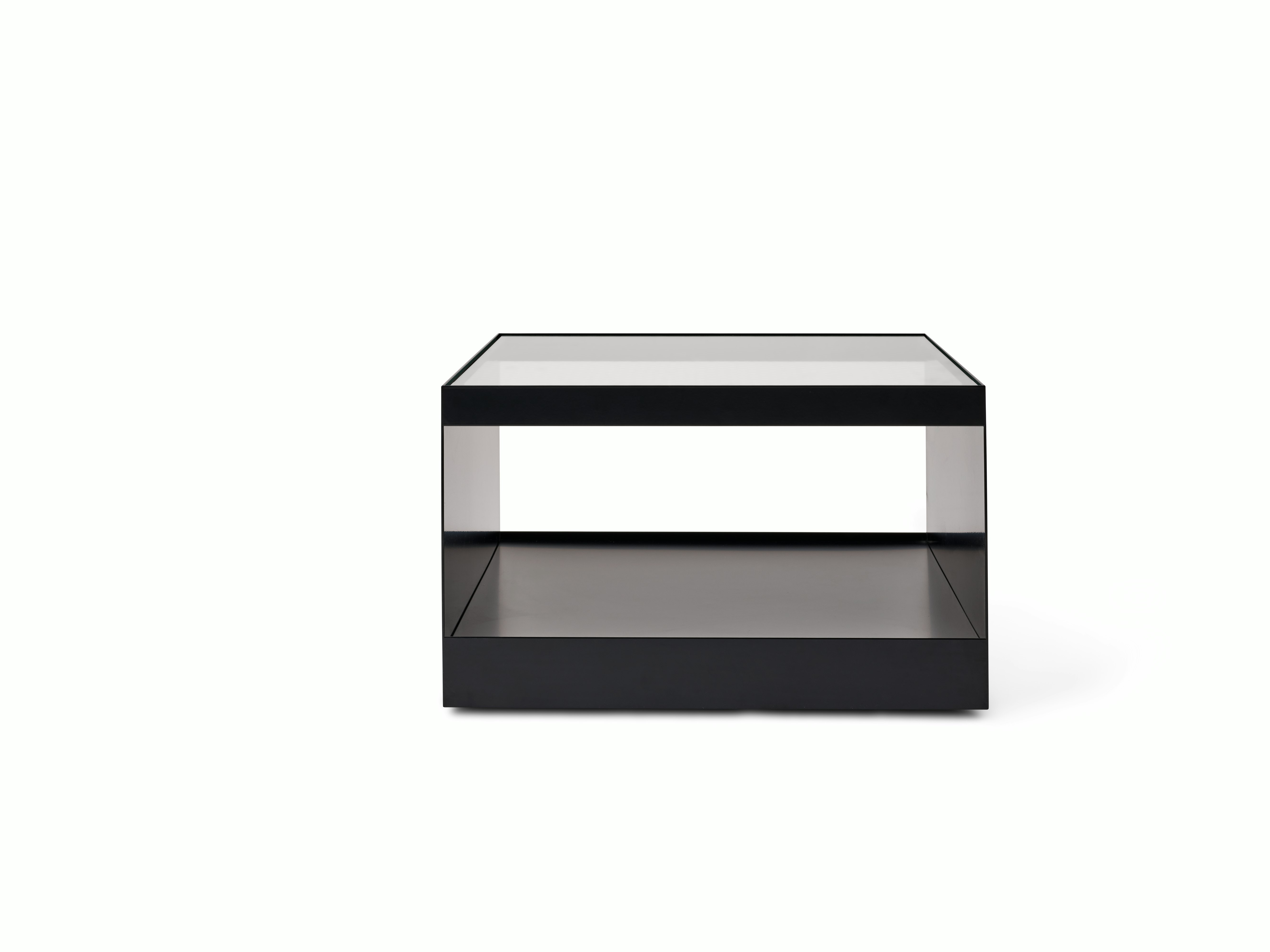 D Urso Occasional Tables - medium,  black,  clear glass