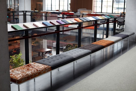 knoll design days fulton market florence knoll relaxed bench 