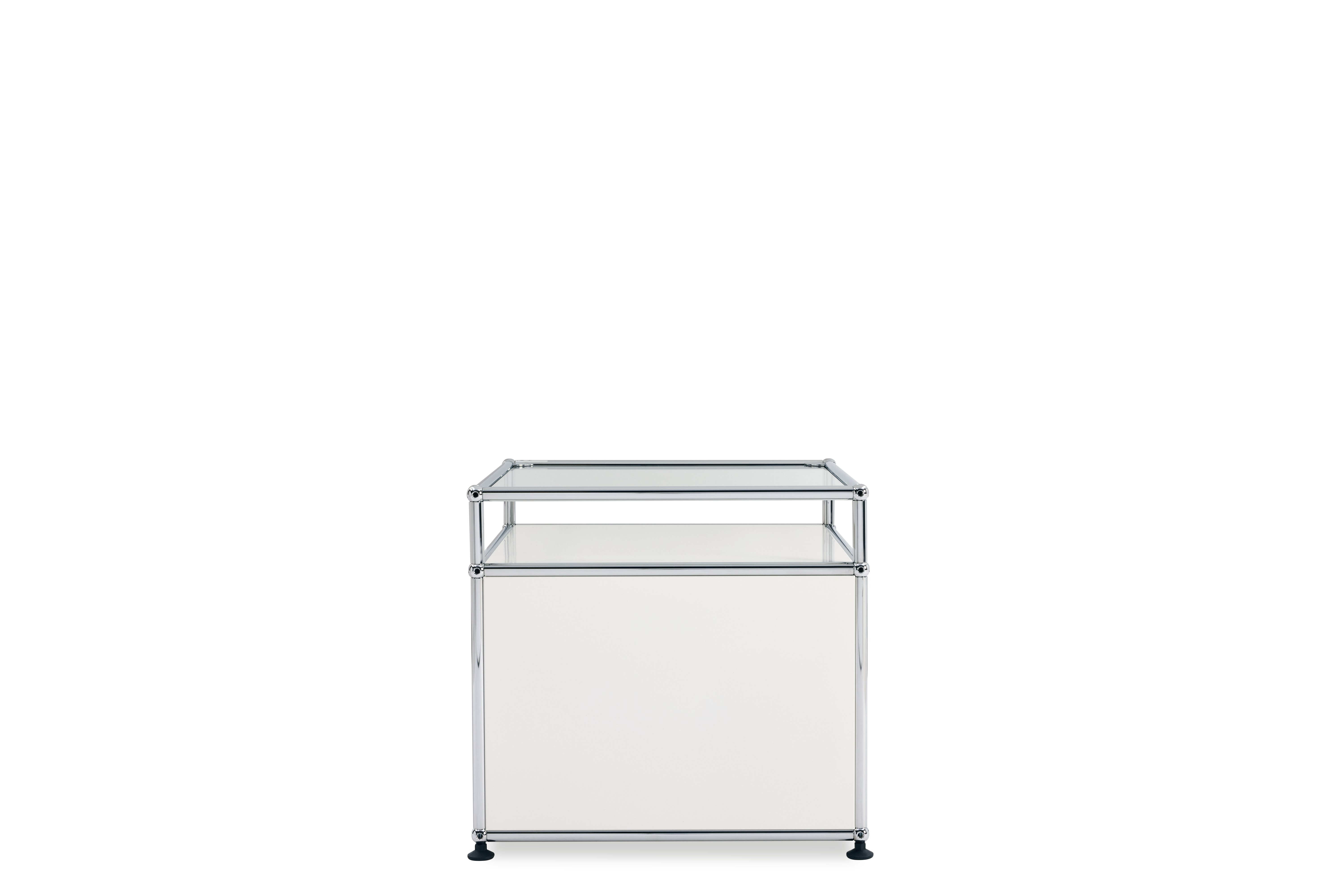 USM Side Table - No Door - white