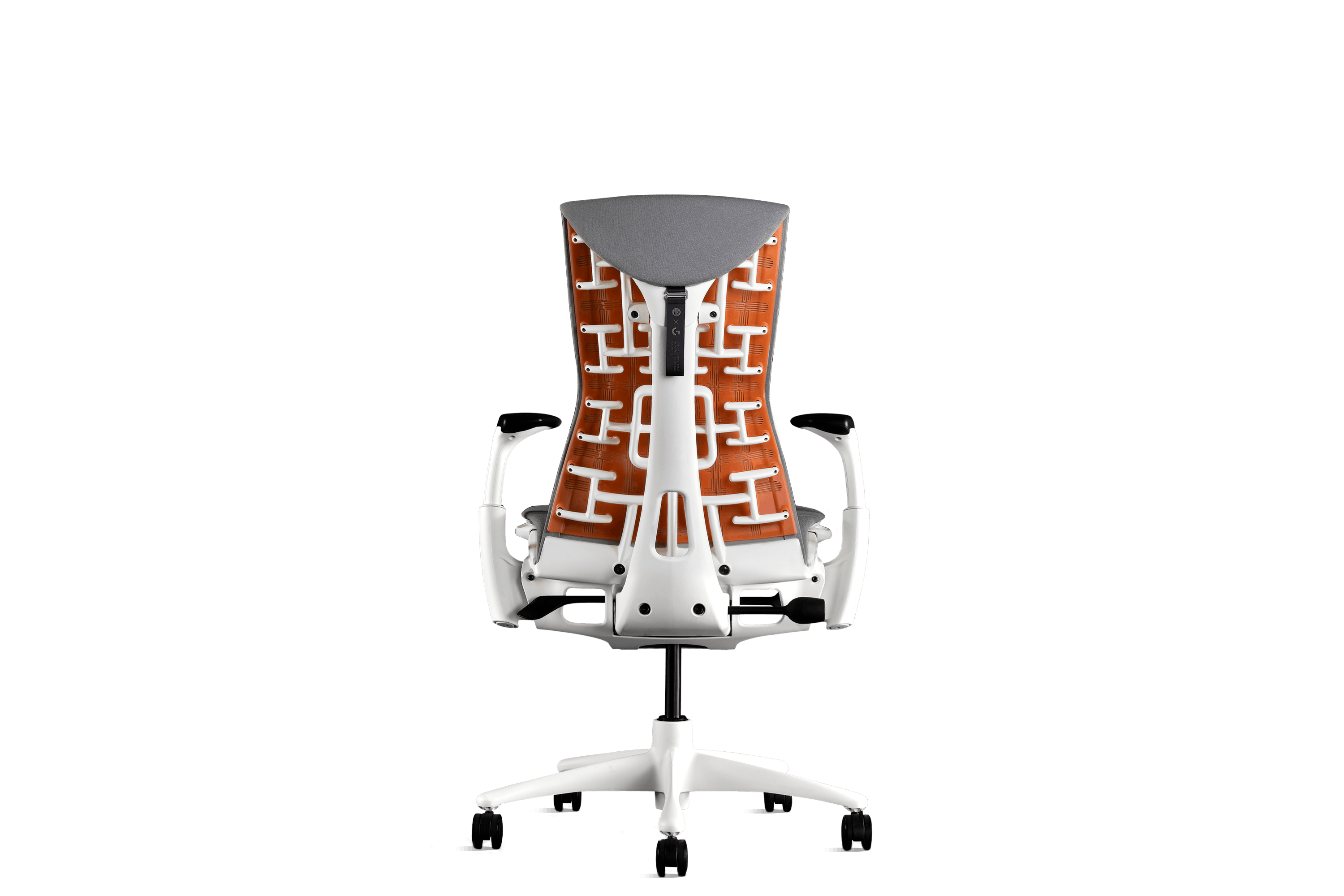 Embody Gaming Chair, White/Ignite, Sync Dark Mineral