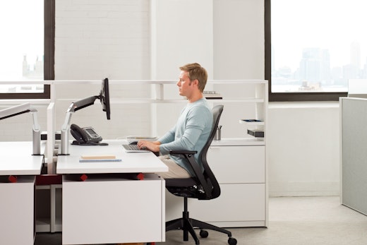 Knoll Silver Sapper XYZ Monitor Arm