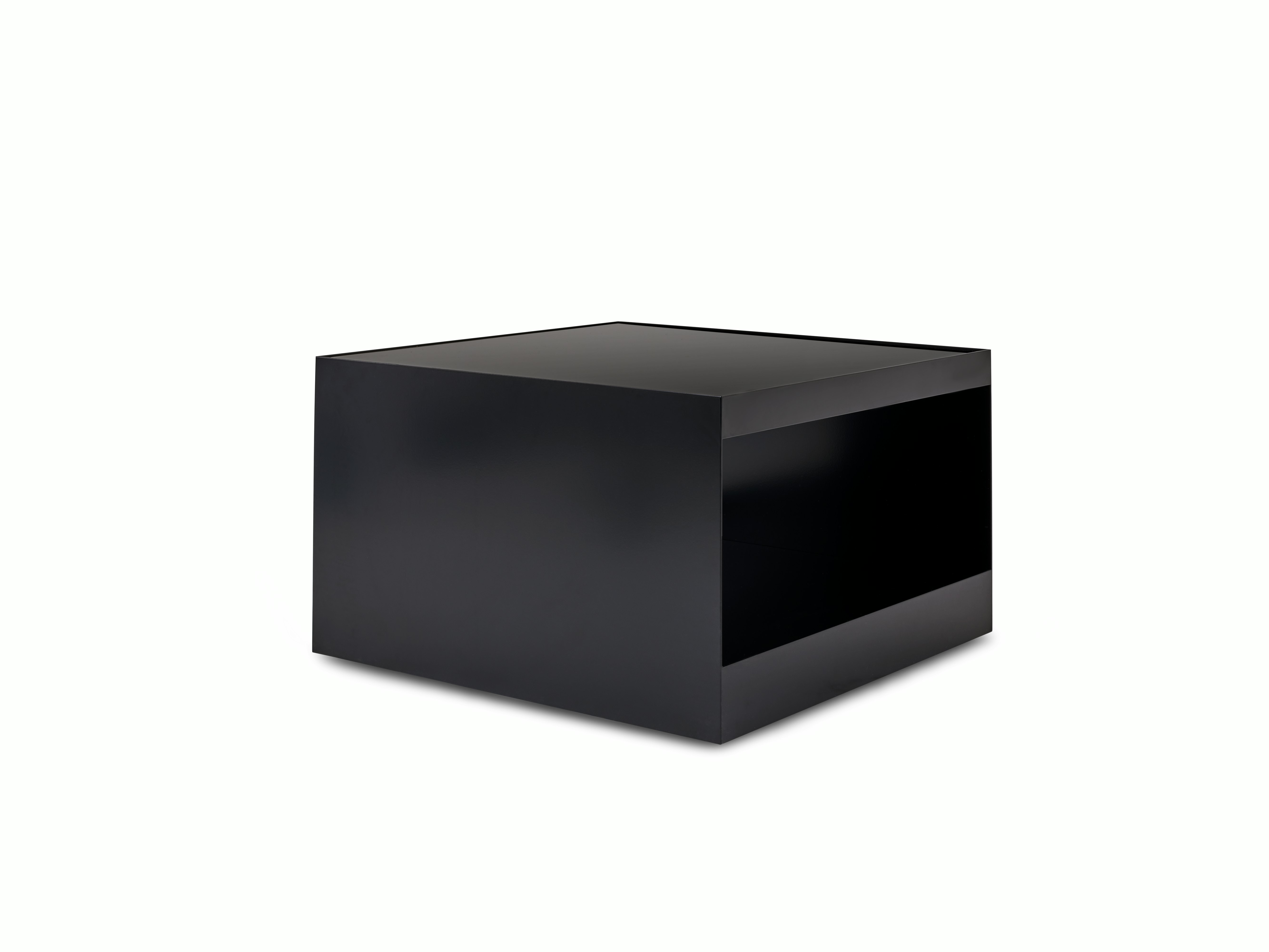 D Urso Occasional Tables - medium,  black,  black painted glass