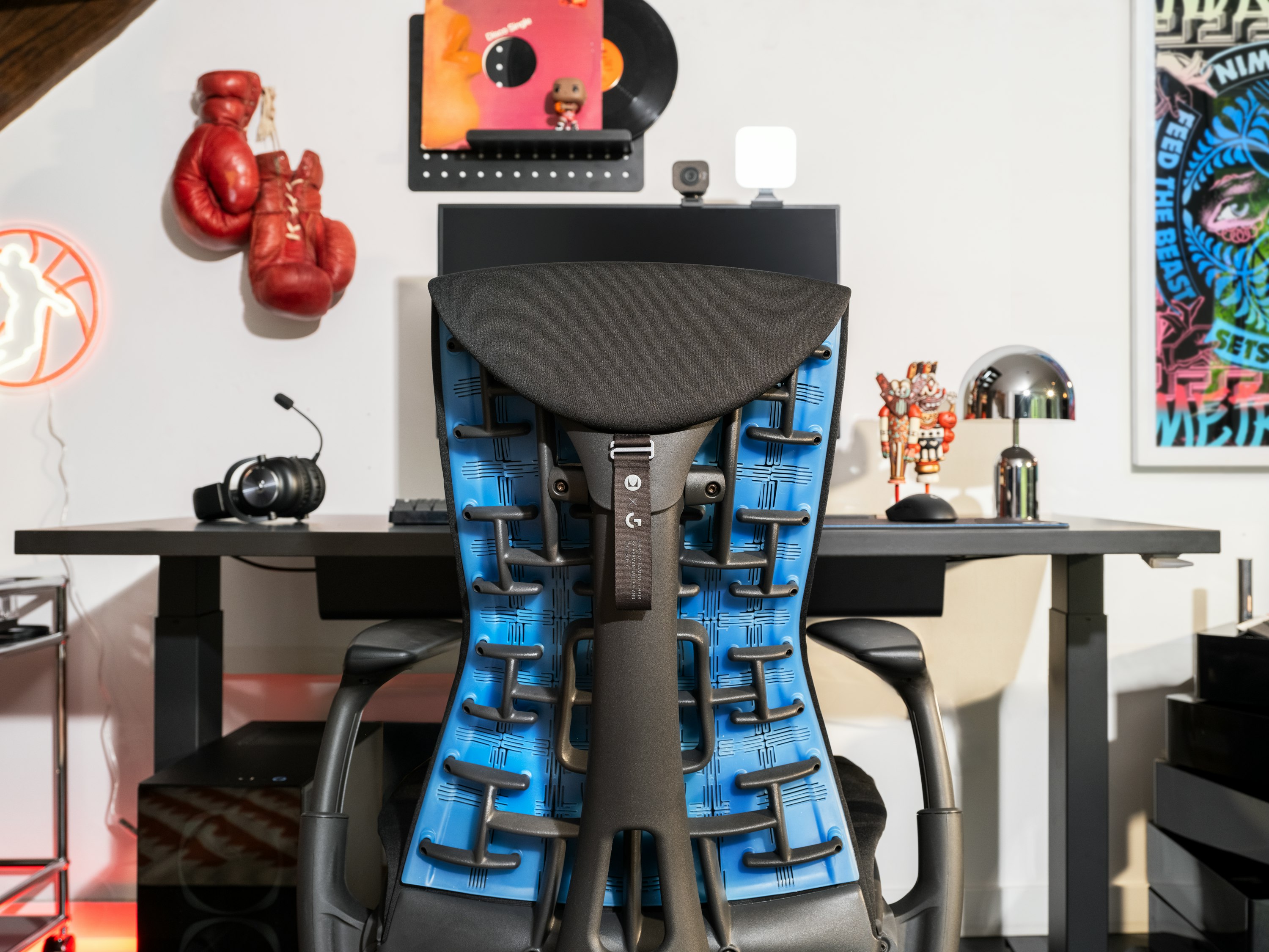Embody Gaming Chair in Black and Cyan