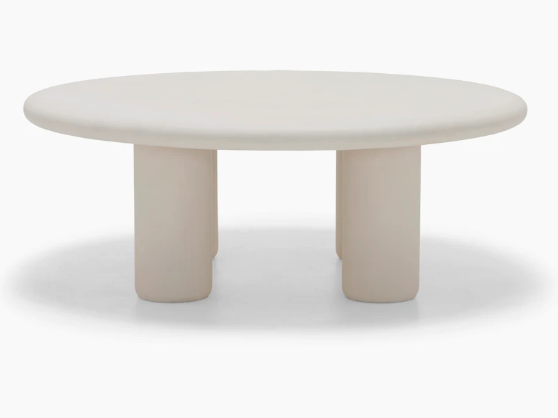 Earth Outdoor Coffee Table in Concrete Husk