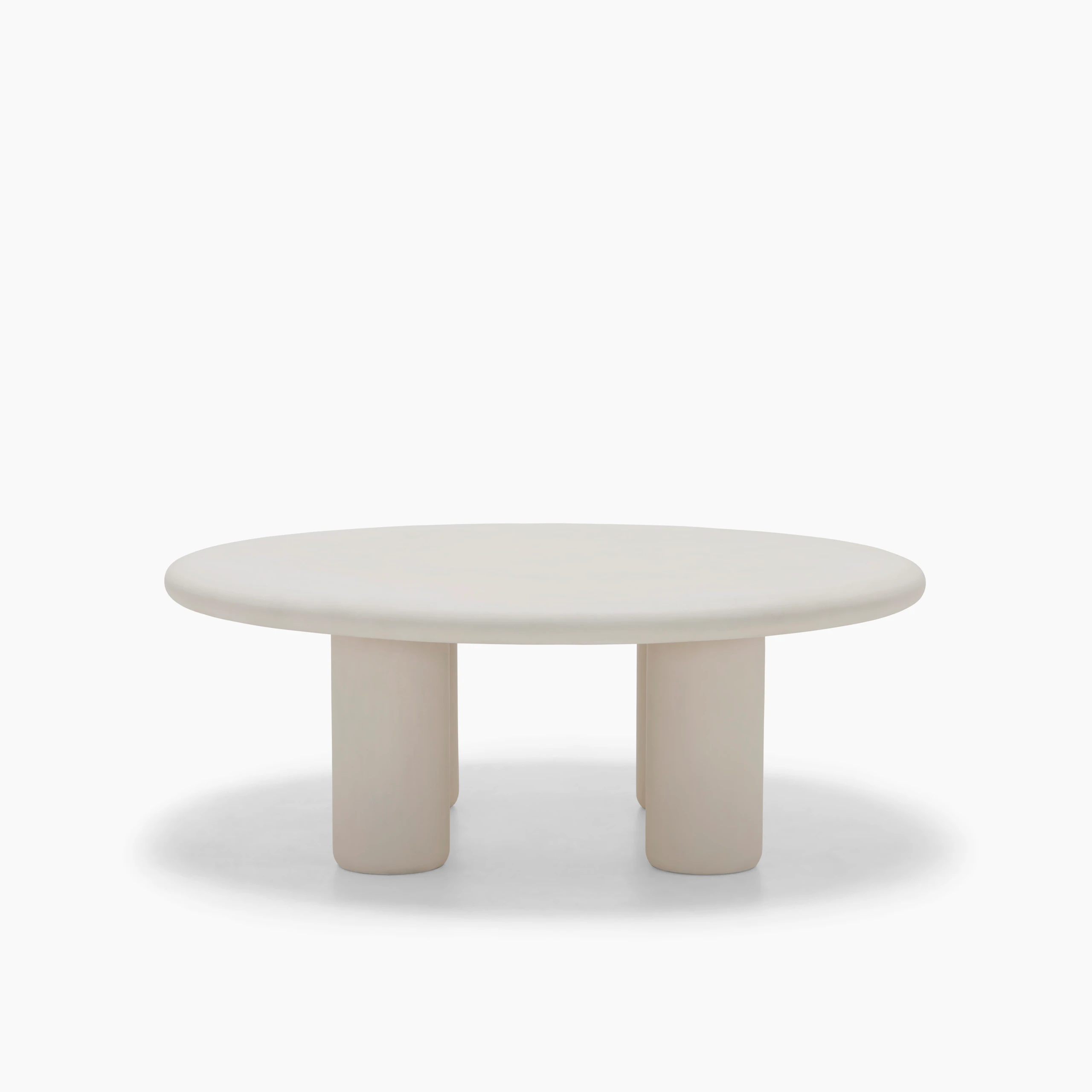 Earth Outdoor Coffee Table in Concrete Husk