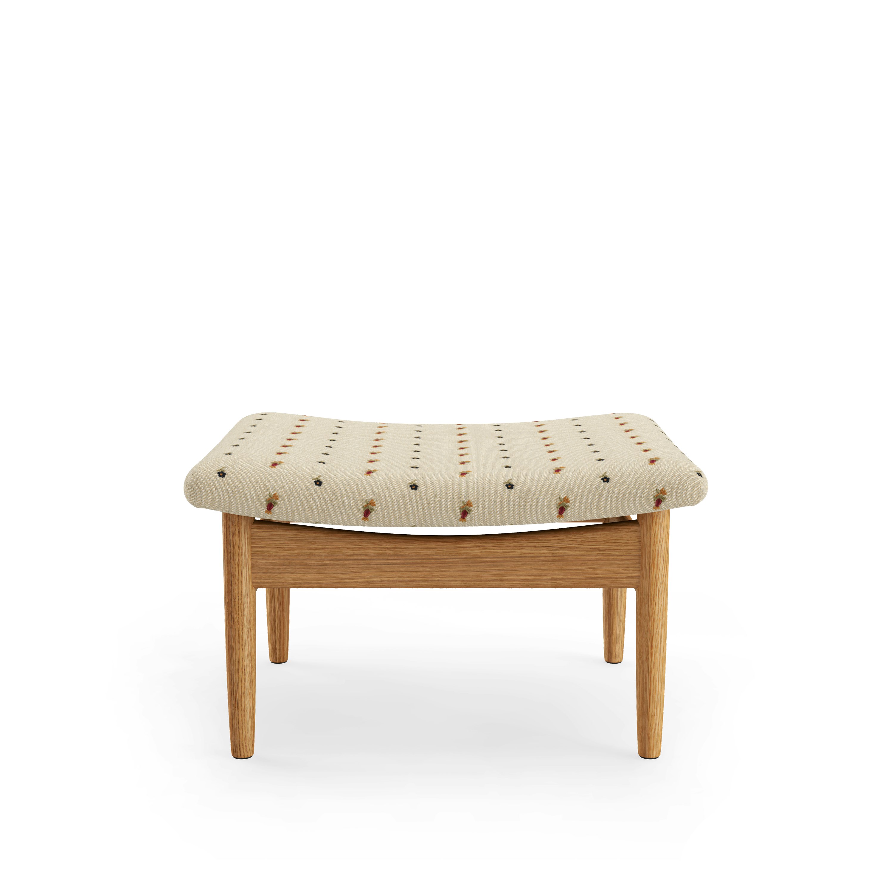A Japan Footstool in Dark viewed from the front.