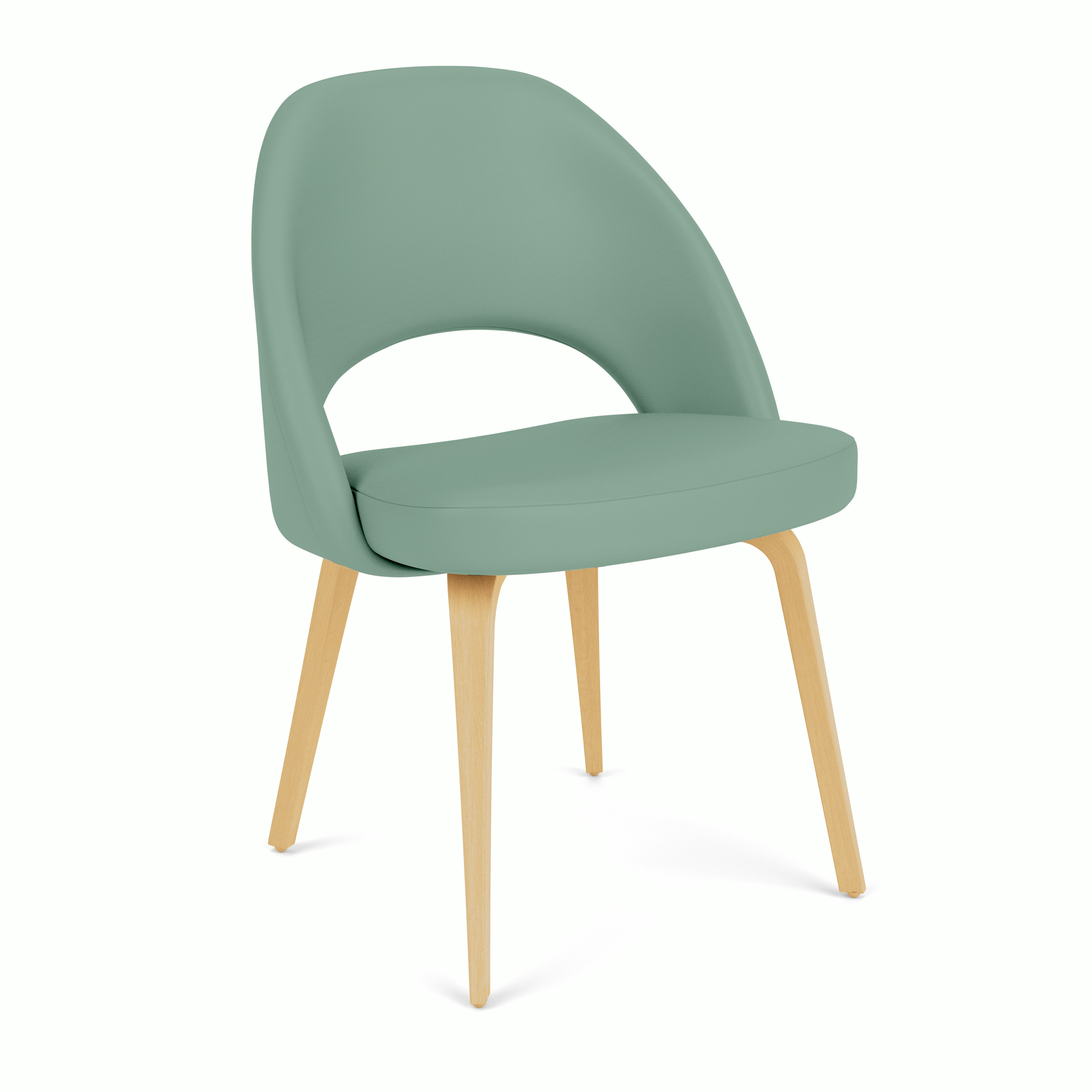 Saarinen Executive Side Chair - Prairie,  Creek,  Oak