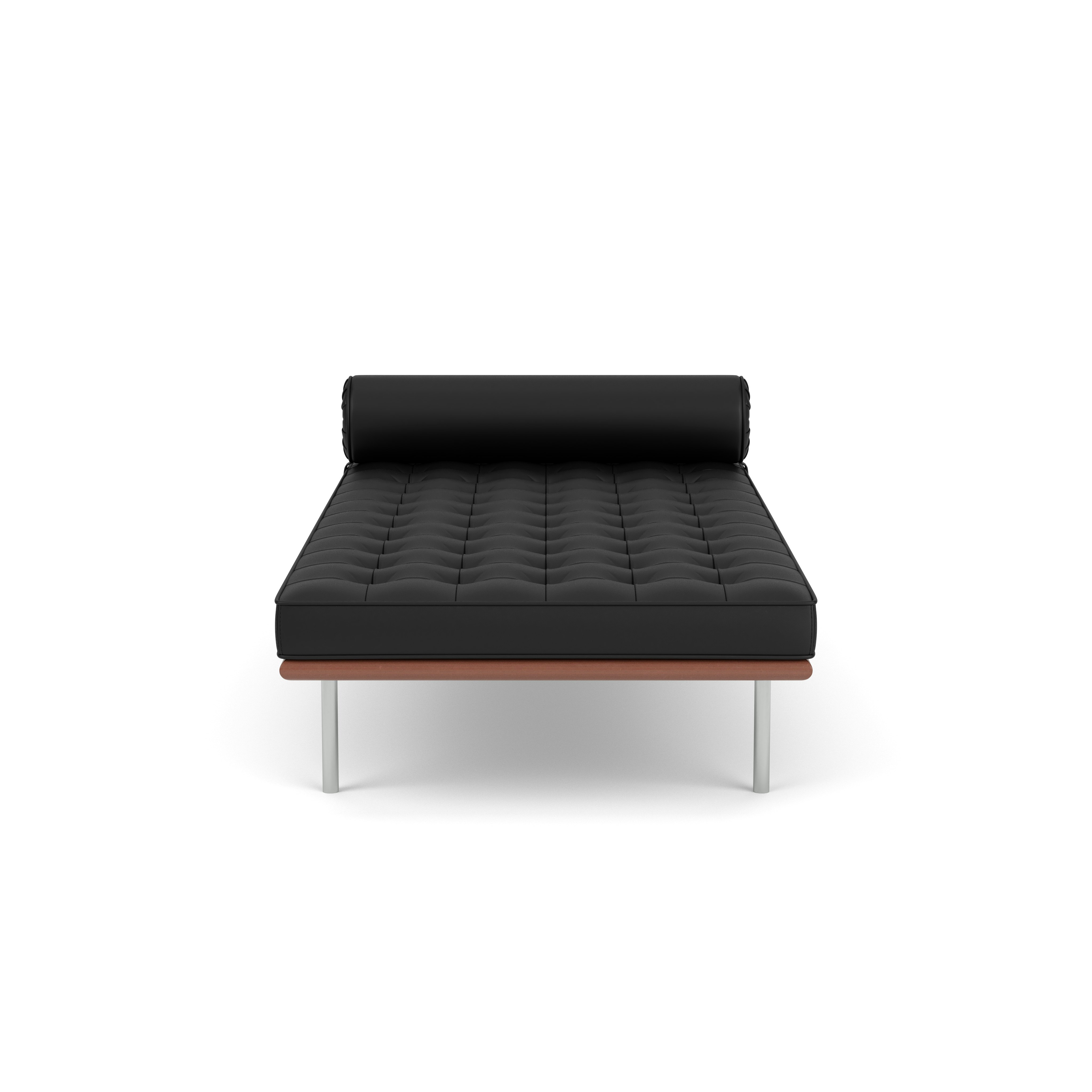 Barcelona Couch - Standard, Volo Leather, Black, Black straps