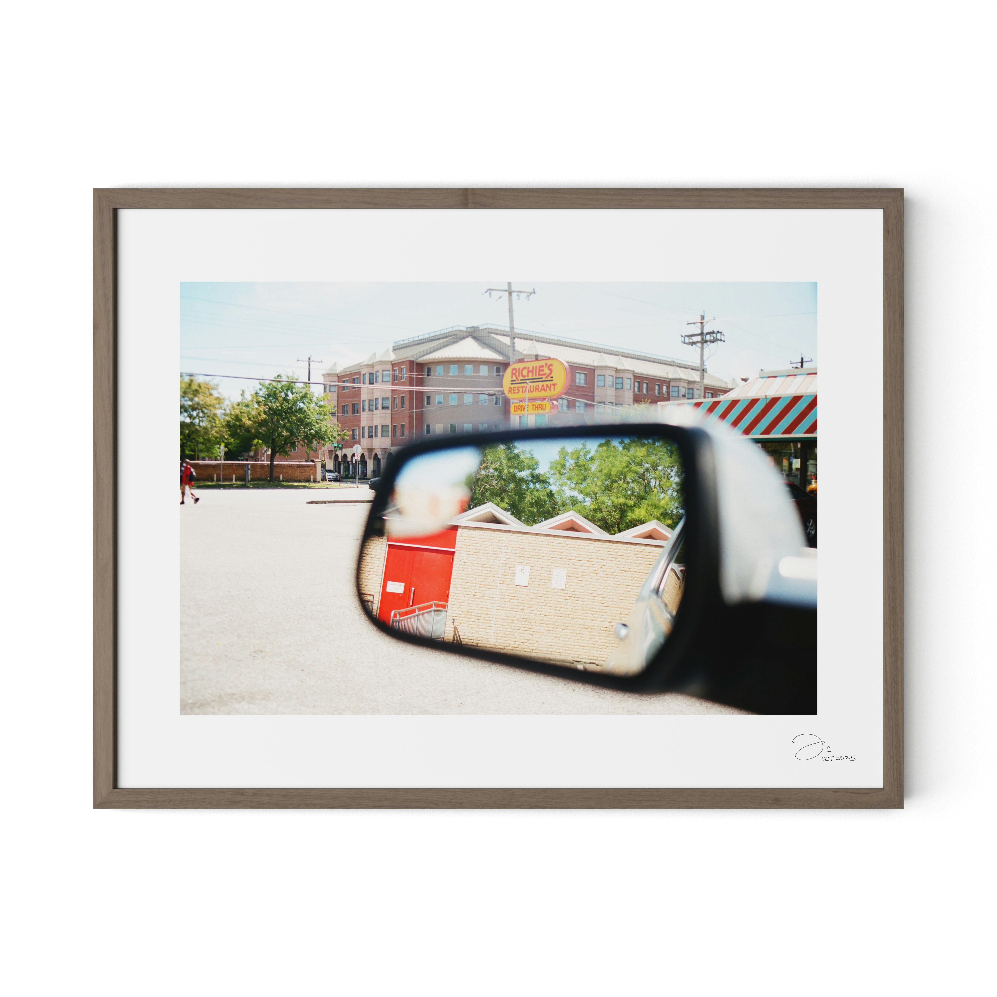 West End Library Cincinnati, Ohio - 24 x 32, Walnut