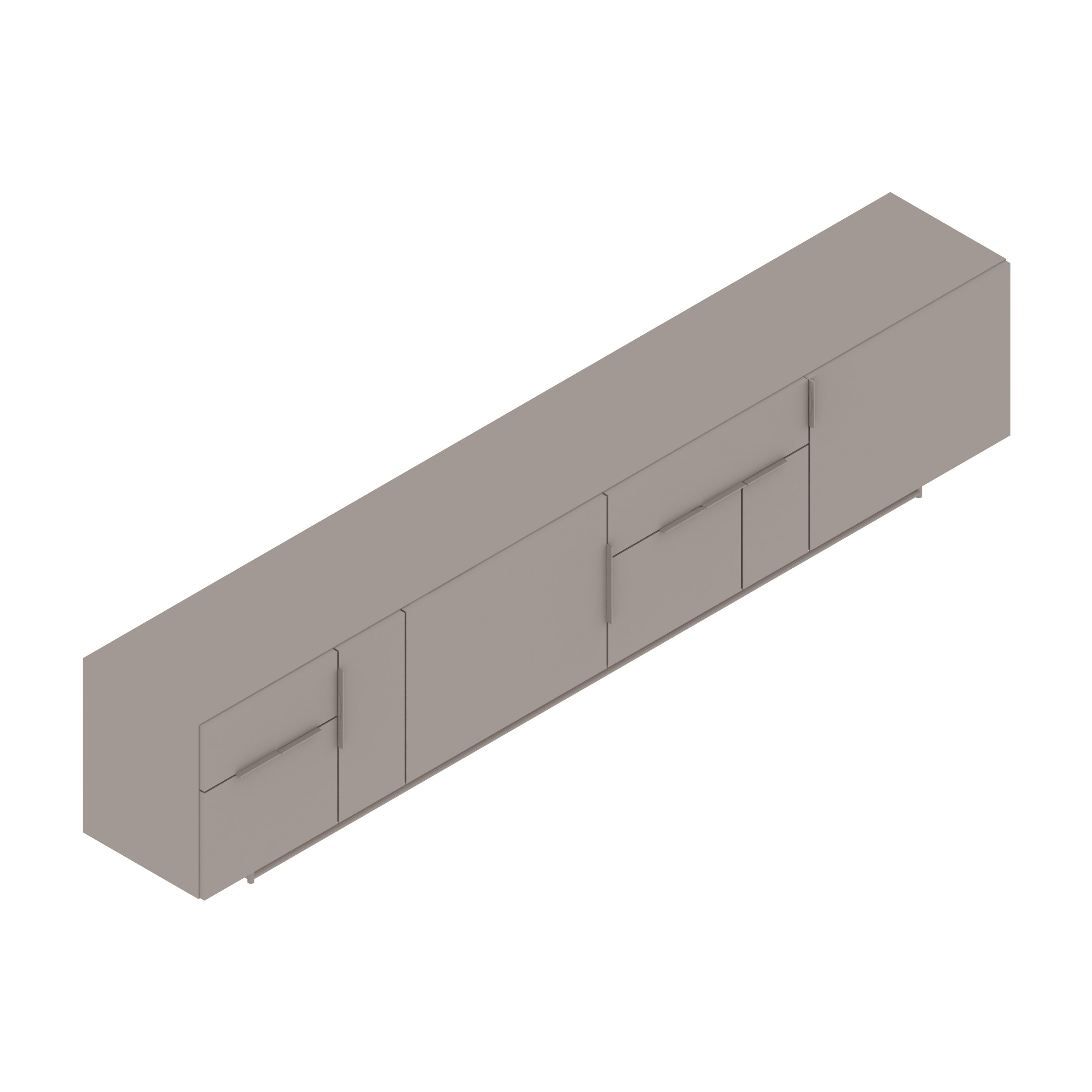 A generic rendering - Domino Credenza | 4 Units Wide