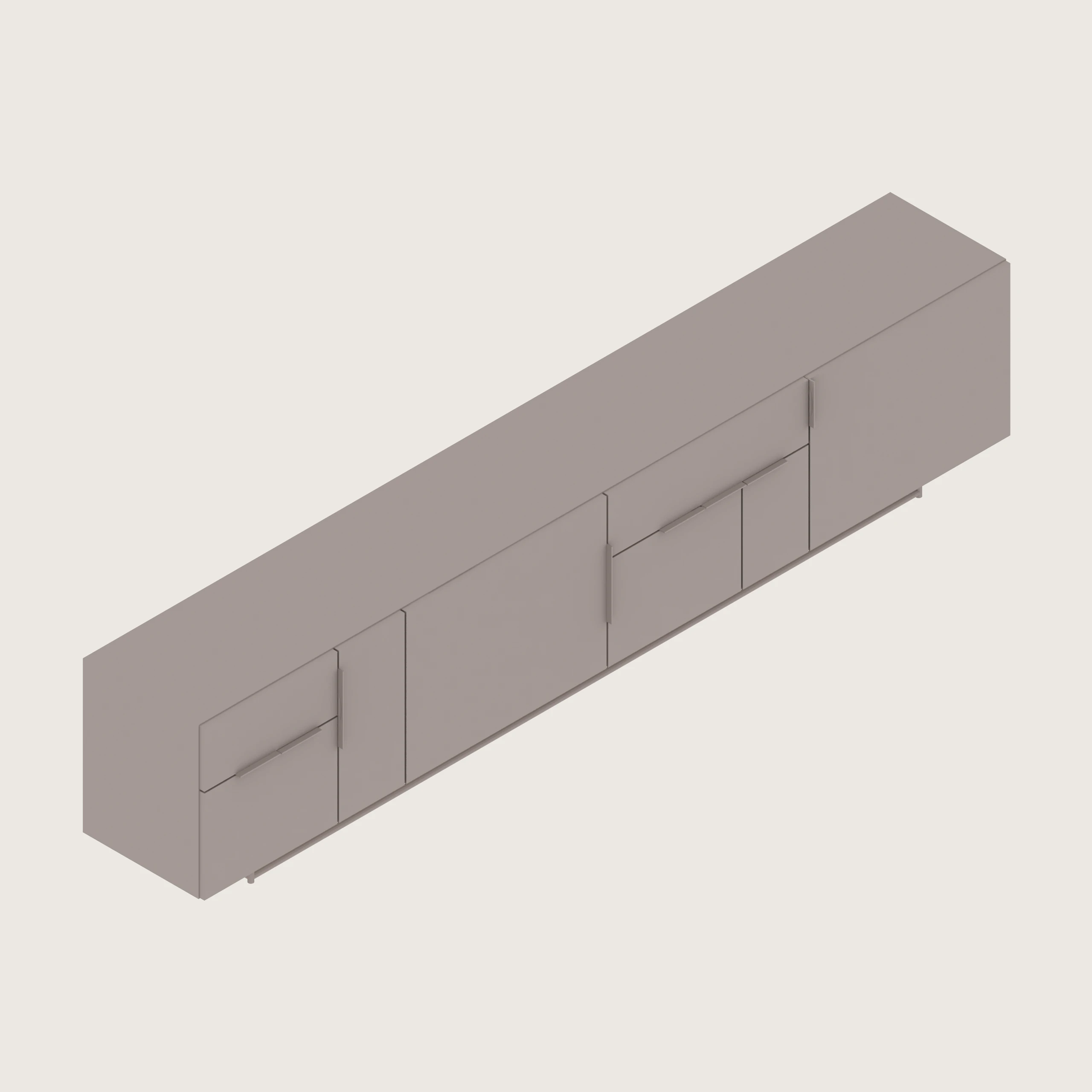 A generic rendering - Domino Credenza | 4 Units Wide