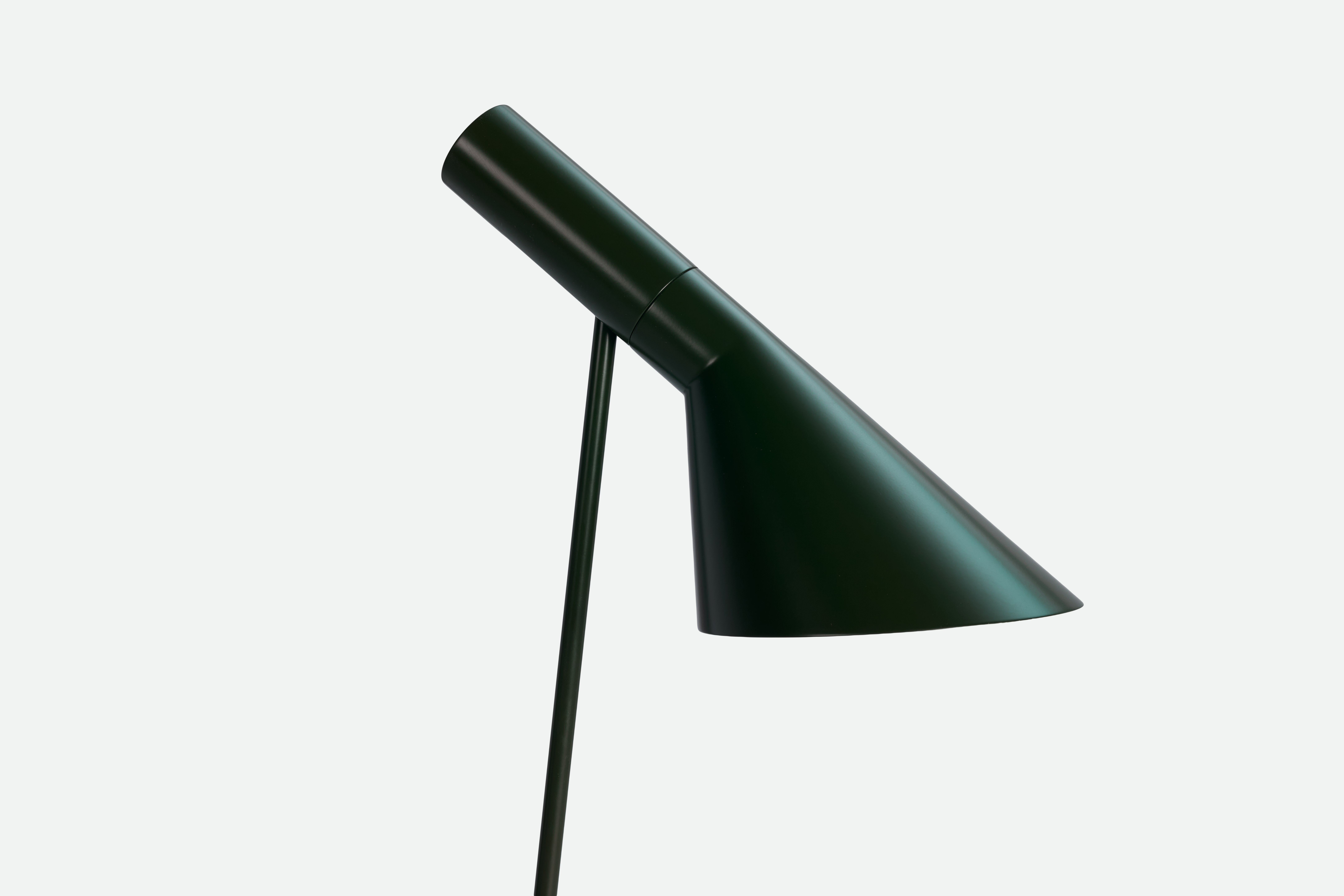A detailed look at AJ Floor Lamp in olive green.