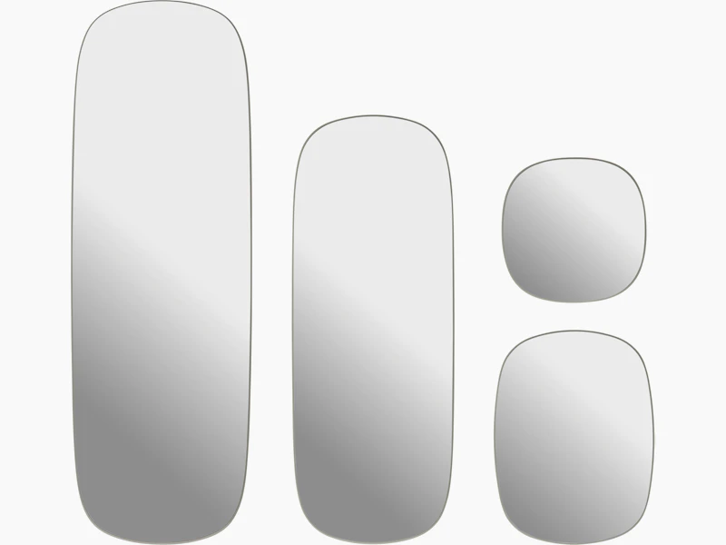 Graphic Studio shot of Framed Mirror in grey