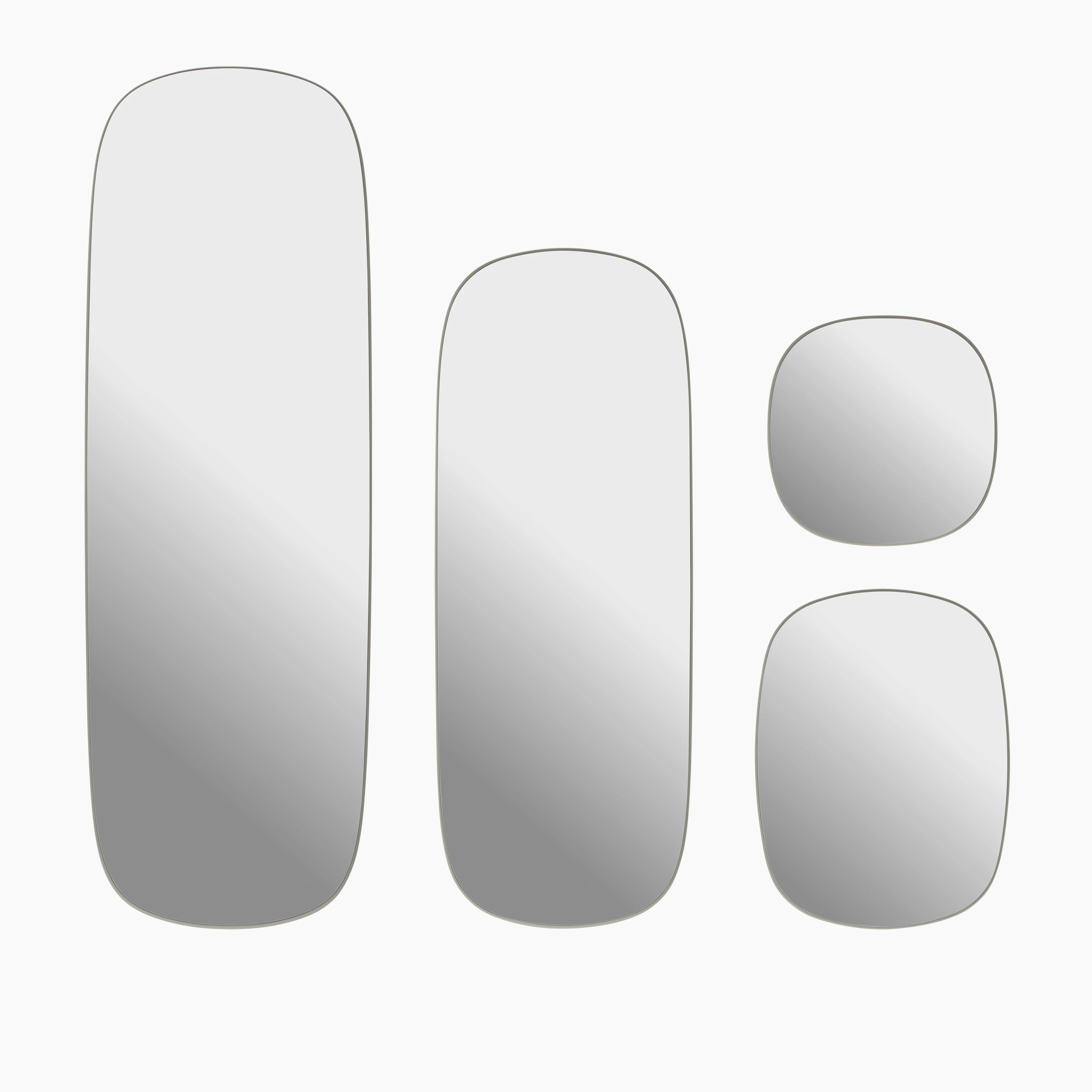 Graphic Studio shot of Framed Mirror in grey