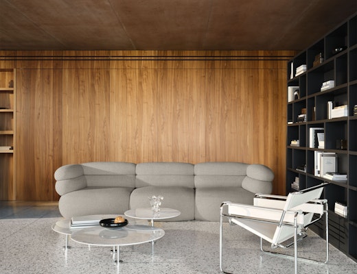 Biboni Sofa with Wassily Chair and Grasshopper Coffee Table Biboni Sofa Wassily Chair Grasshopper Coffee Table