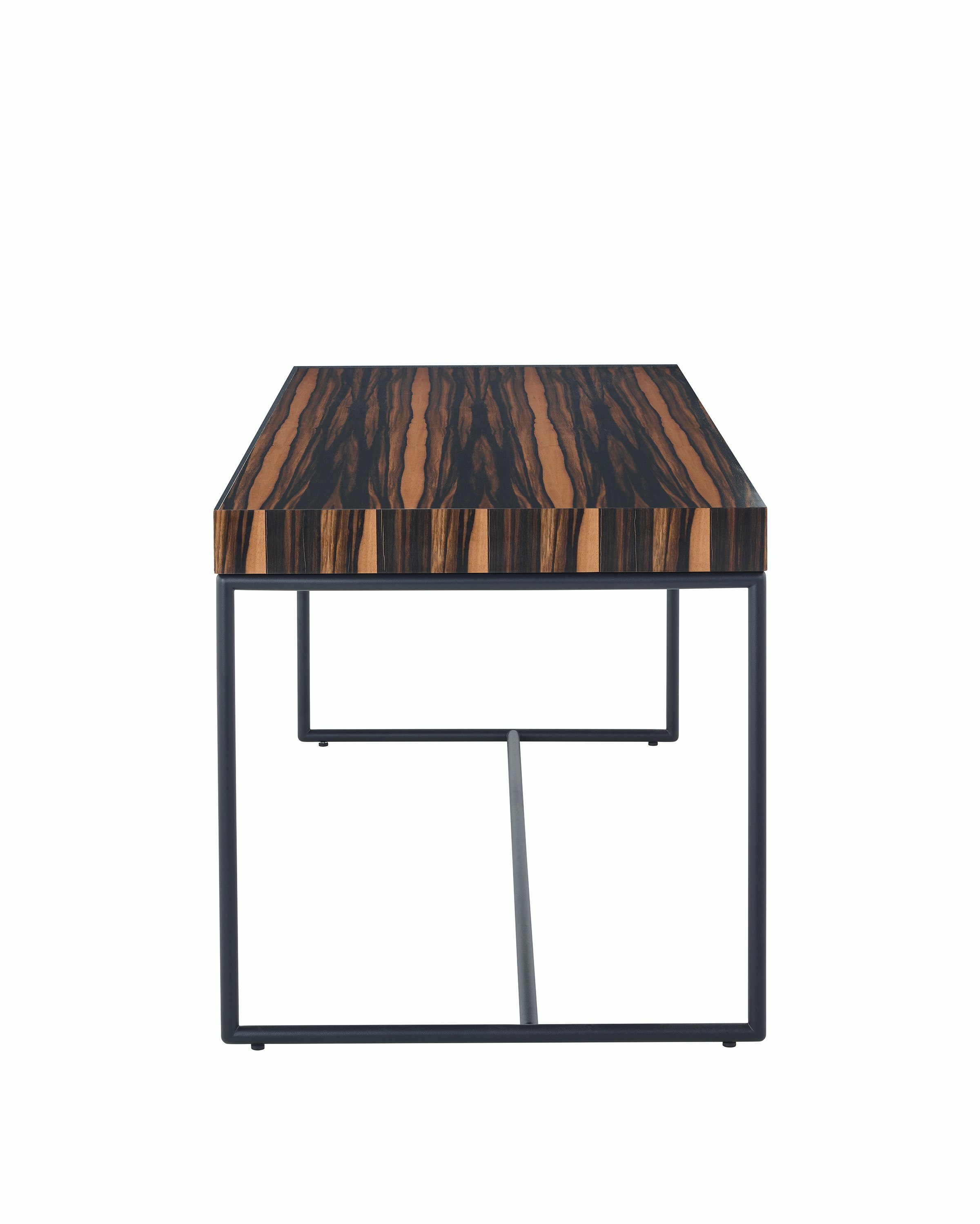 Domino Desk with ebony top and black base.