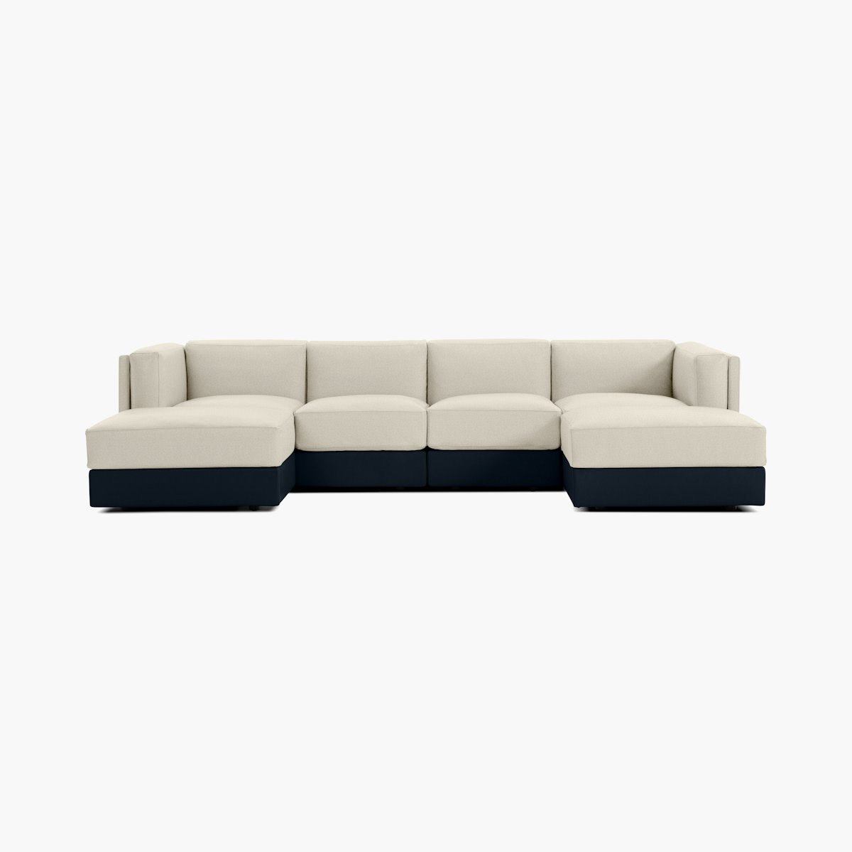 Symme Double Chaise Sectional - Leather Frame Symme Double Chaise Sectional - Leather Frame