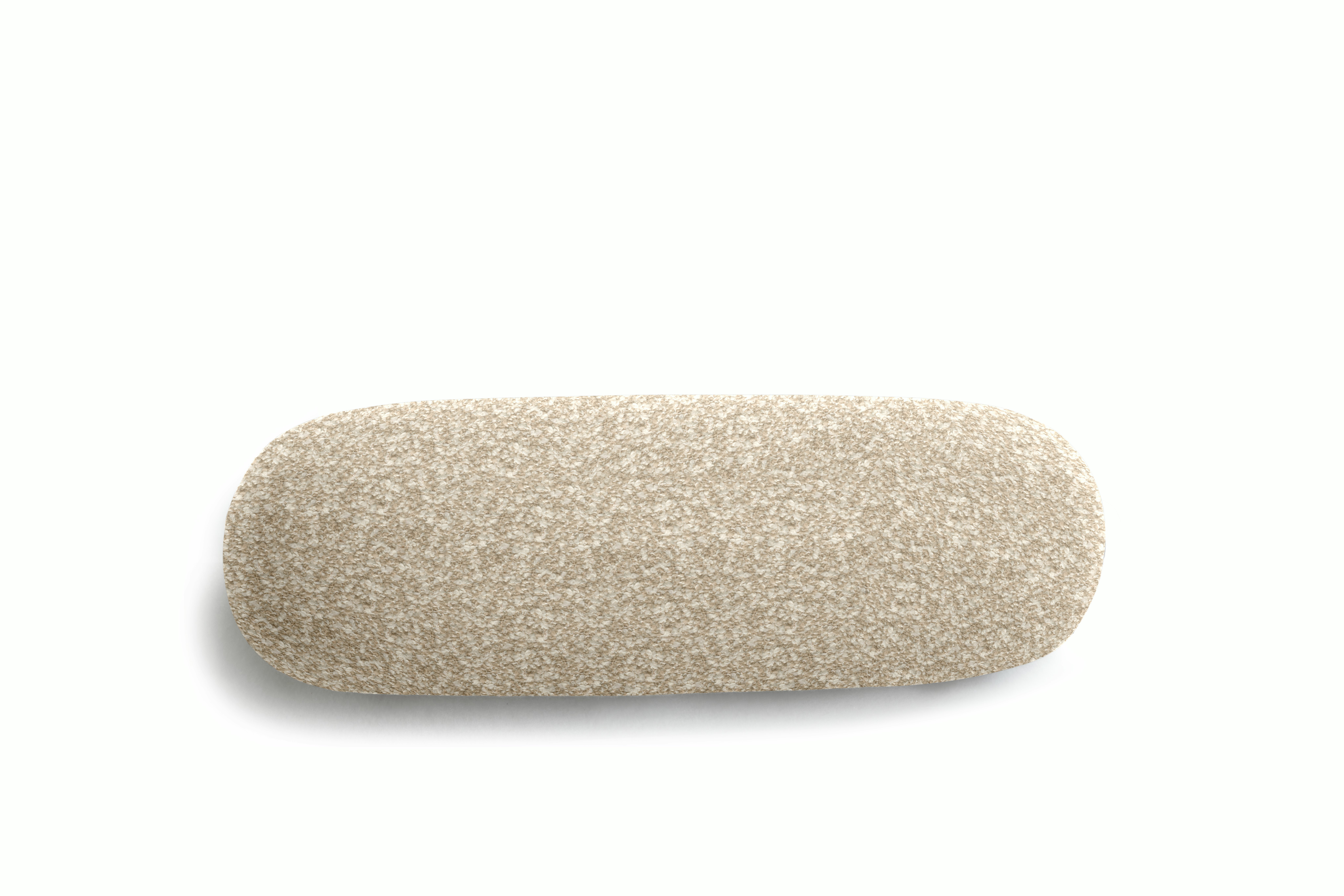 A Biboni Lumbar Pillow in nan viewed from an angle.